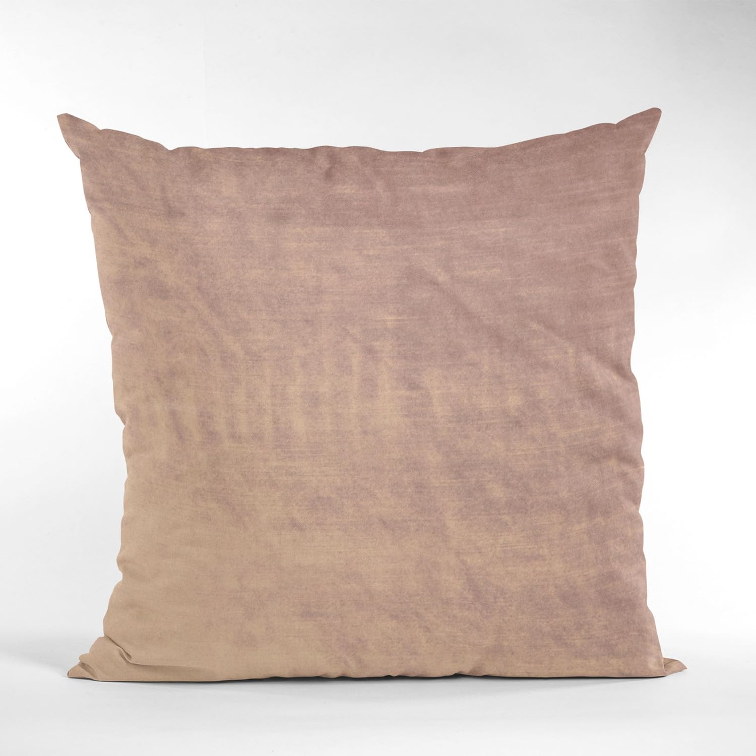 Plutus Blush Lux Shiny Velvet Luxury Throw Pillow 26x26 Inch - Double Sided Decorative Cushion for Sofa, Bed, Living Room - Soft Pink Home Decor Accent Pillow