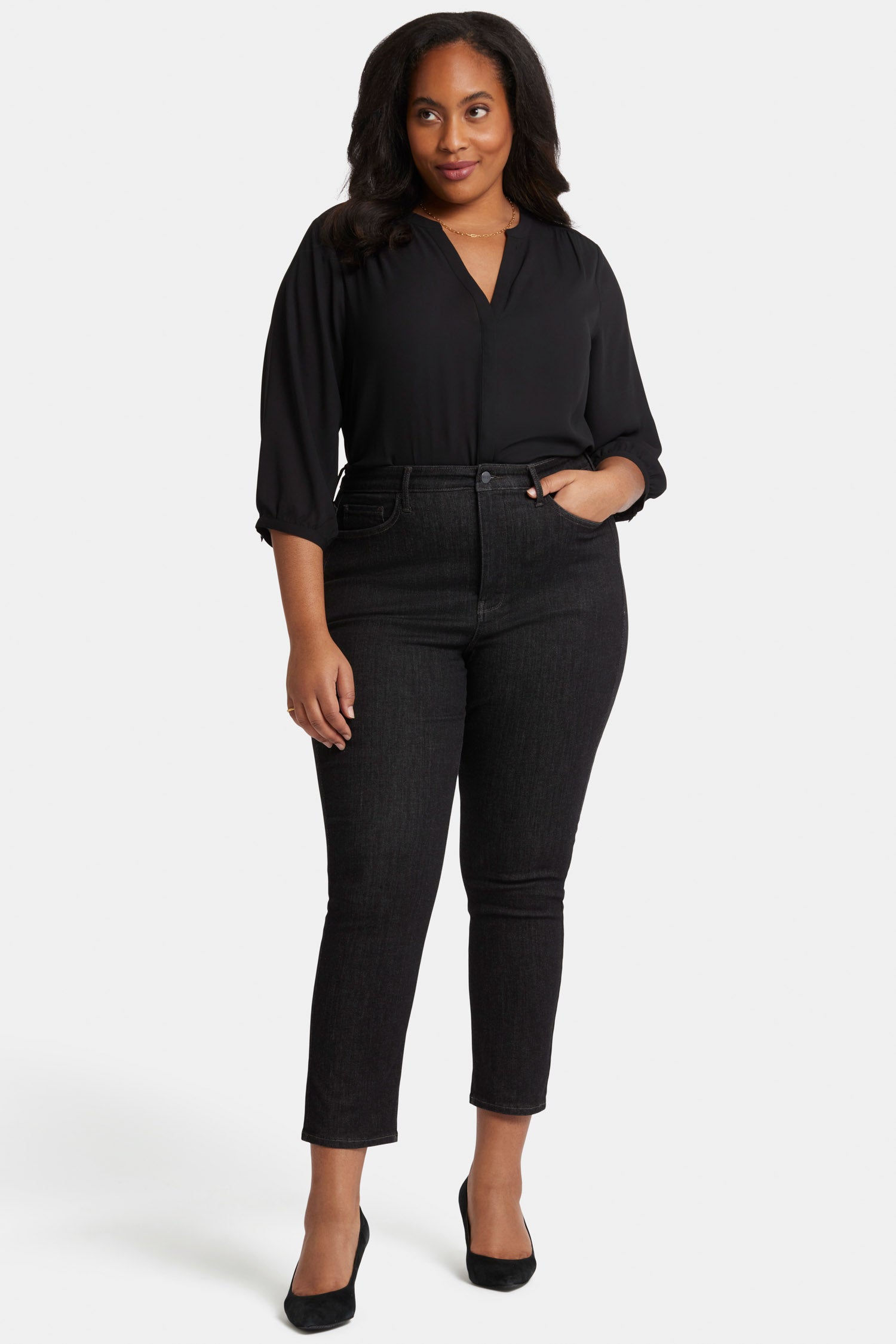 Curve Shaper™ Sheri Slim Ankle Jeans for Women - Plus Size High Waisted Stretch Denim Pants - Perfect for Casual Wear, Work & Date Nights | Gardenranch