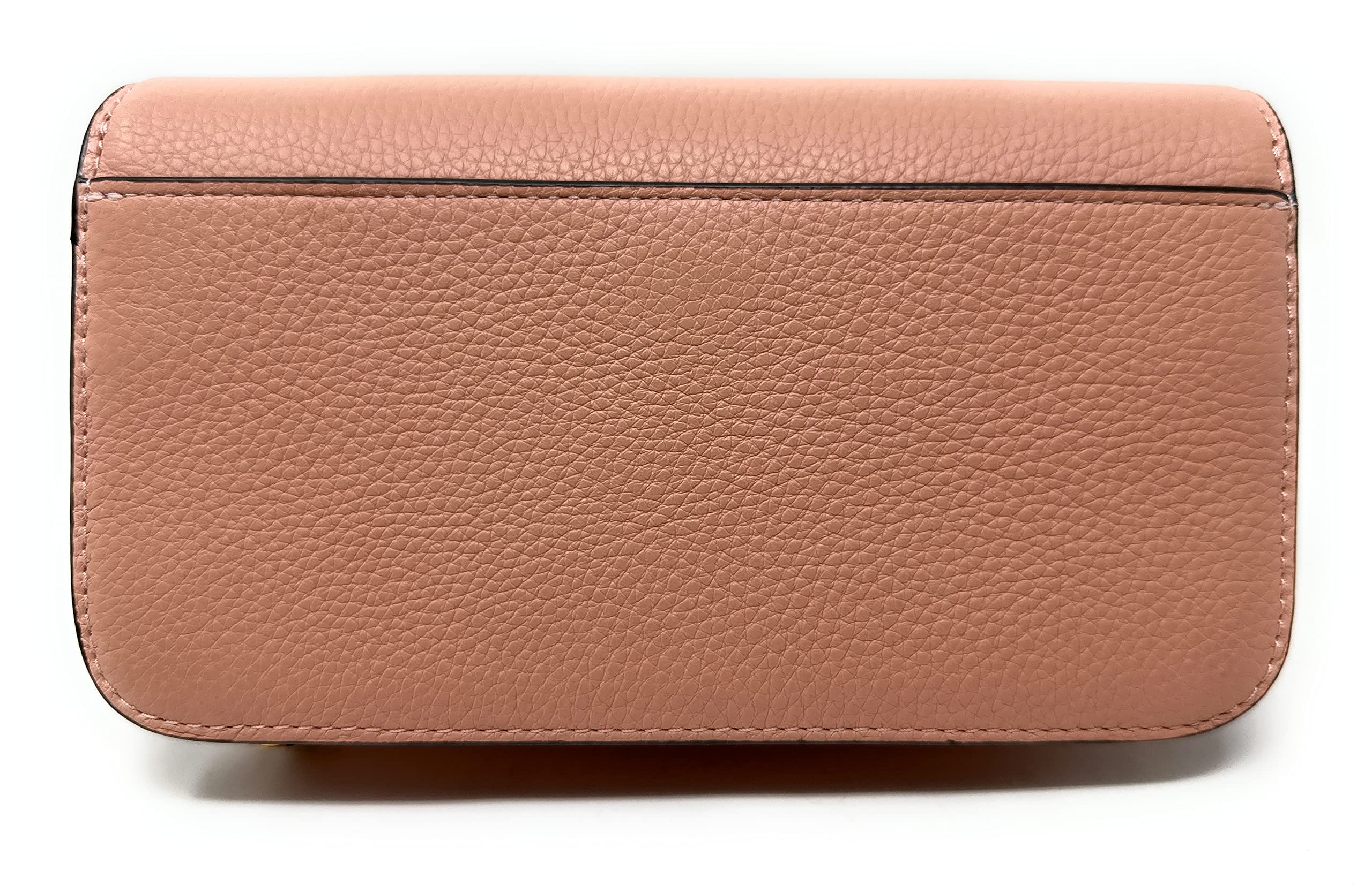 Tory Burch Britten Pebble Chain Wallet Wristlet for Women - Light Meadowsweet Crossbody Bag | Perfect for Everyday Use, Travel & Special Occasions