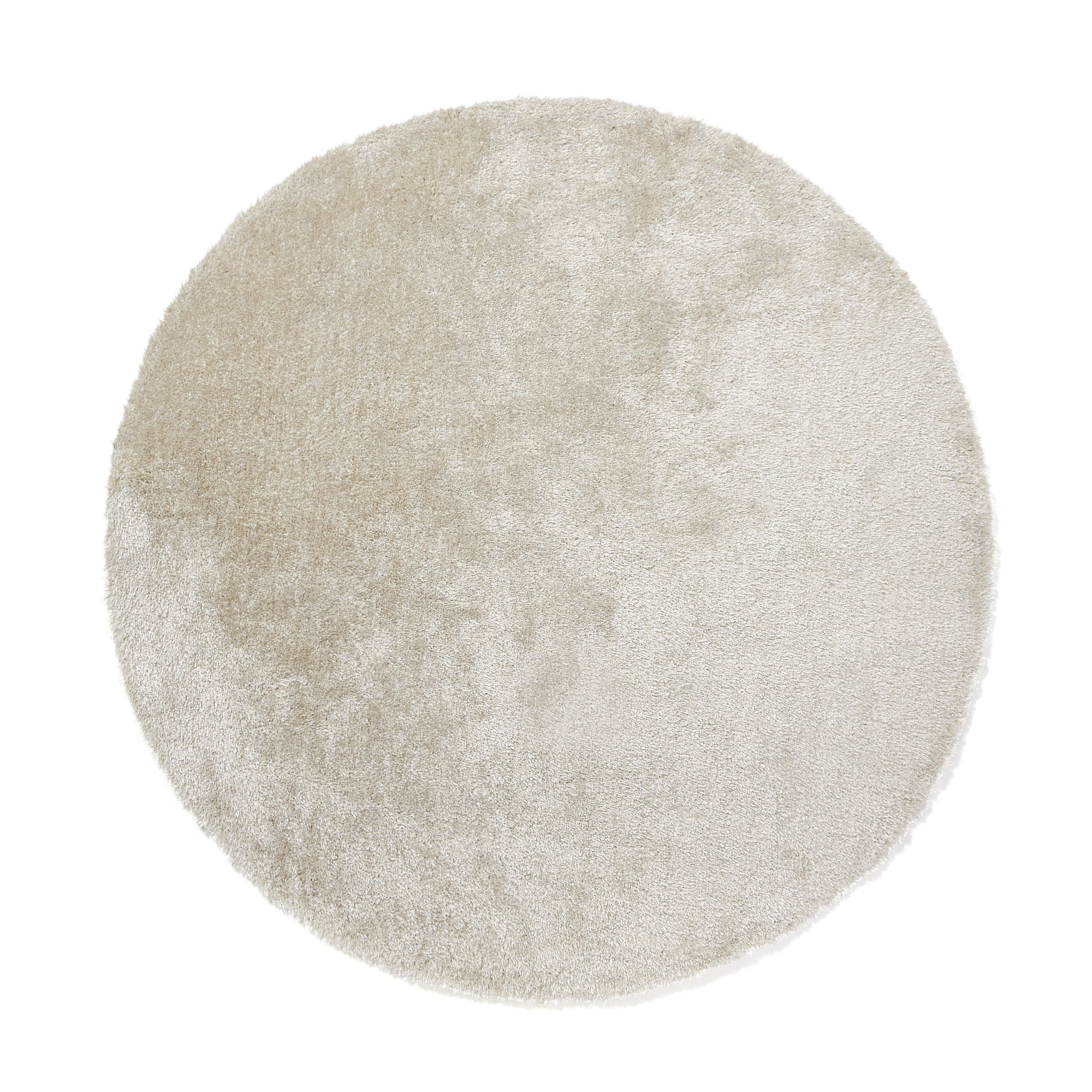 Kaste Round Rug 2000 Light Beige 200×140cm - Soft Boho Area Rug for Living Room, Bedroom & Nursery Decor