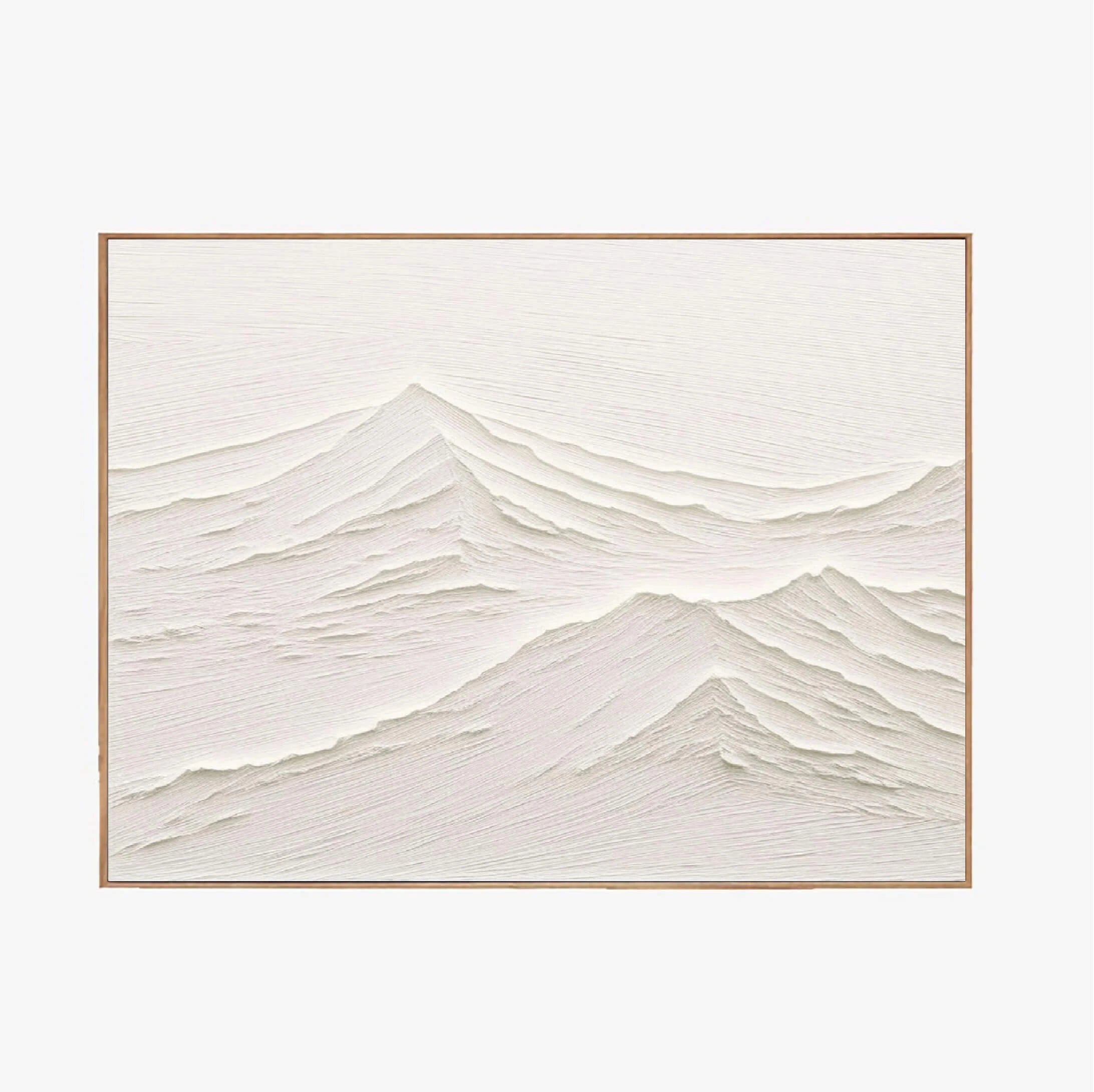 White Minimalist Textured Painting Canvas - Modern Abstract Wall Art for Home & Office Decor | Perfect for Living Room, Bedroom, or Gallery Display #MM071