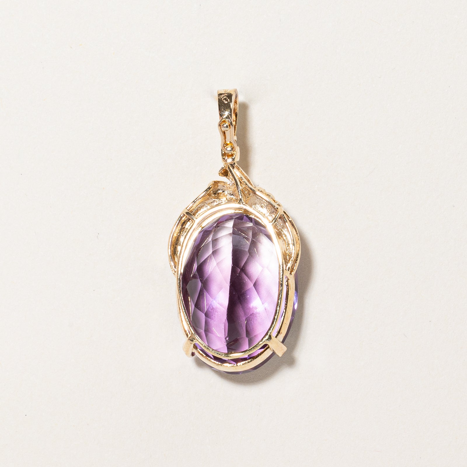 Vintage Amethyst Pendant Necklace | 28.00ct Natural Purple Gemstone Jewelry | Elegant Gift for Women | Perfect for Weddings, Parties & Special Occasions