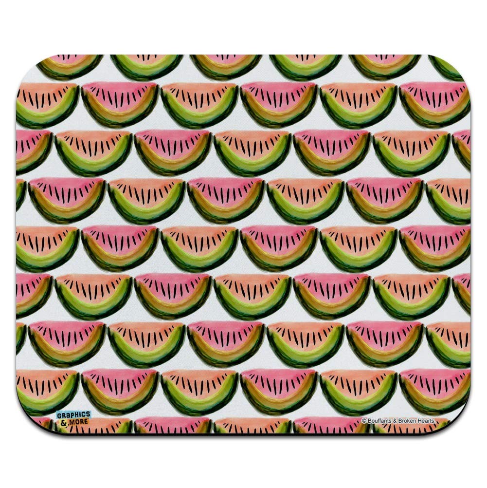 Premium Watercolor Watermelon Design Low Profile Thin Mouse Pad - Non-Slip, Smooth Surface for Gaming, Office & Home Use