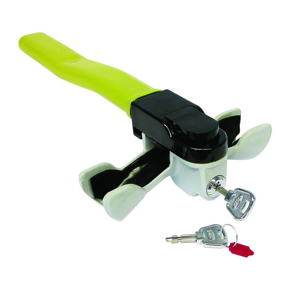 Rotarlock 0510003 Anti-Theft Steering Wheel Lock - Universal Fit for Cars, Trucks & SUVs | Prevent Vehicle Theft with Heavy Duty Locking Mechanism | Ideal for Parking Security & Travel Safety