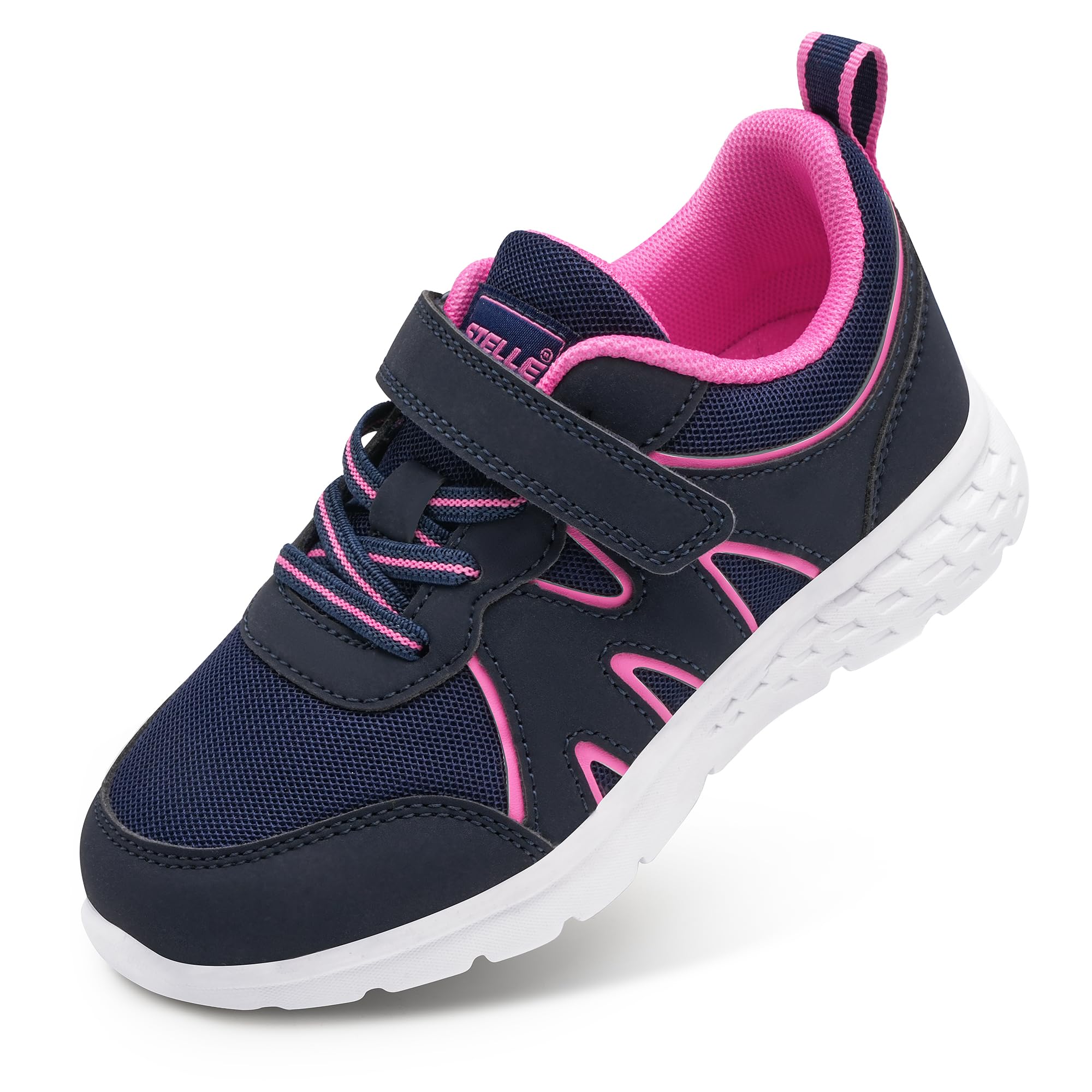 **Stelle Kids Running Shoes for Boys & Girls - Lightweight Breathable Athletic Sneakers for Toddlers, Little & Big Kids - Non-Slip Tennis & Walking Shoes for Playground, School & Sports**