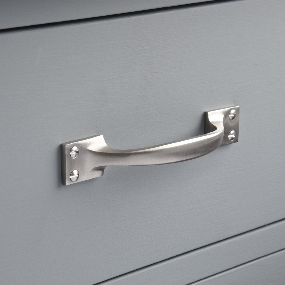 Satin Nickel Cabinet Pull Handle - Elegant & Durable Drawer Pulls for Kitchen, Bathroom & Furniture - Perfect for Modern Home Renovation & DIY Projects