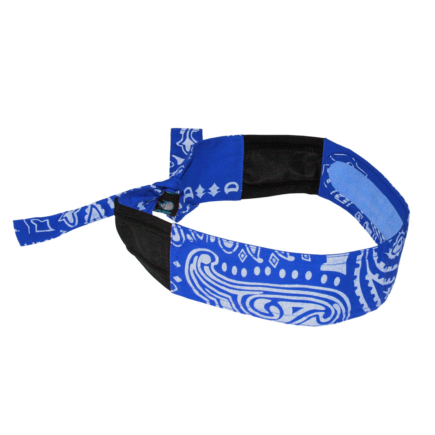 Arctic Radwear Cooling Headband - Blue Paisley Design for Hot Weather, Sports & Outdoor Activities | Moisture-Wicking Performance Headwear for Running, Cycling & Workouts