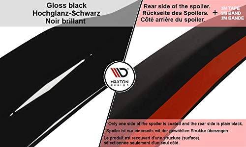 Maxton Design Spoiler Extension Wing Lip for Alfa Romeo Giulietta (2010-2019) - Carbon Fiber Trunk Spoiler for Enhanced Aerodynamics & Sporty Style - Perfect for Car Enthusiasts & Street Racing