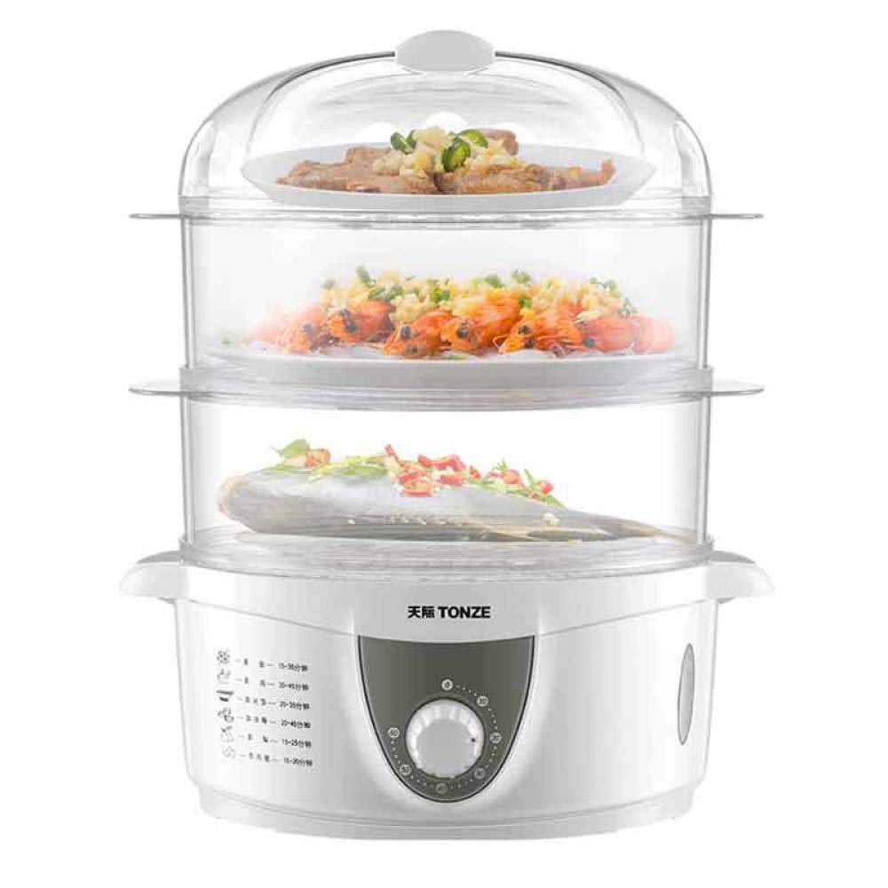 650W Electric Steamer for Home Use - Multi-Layer Hot Milk & Egg Cooker with Auto Shut-Off | Perfect for Cooking Vegetables, Rice, Eggs & More | Includes Accessories | Ideal for Breakfast Meal Prep & Healthy Cooking