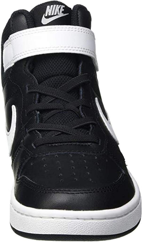 Nike Boys Court Borough Mid 2 Sneakers - Breathable Comfortable Basketball Shoes for Kids - Perfect for School, Sports & Casual Wear