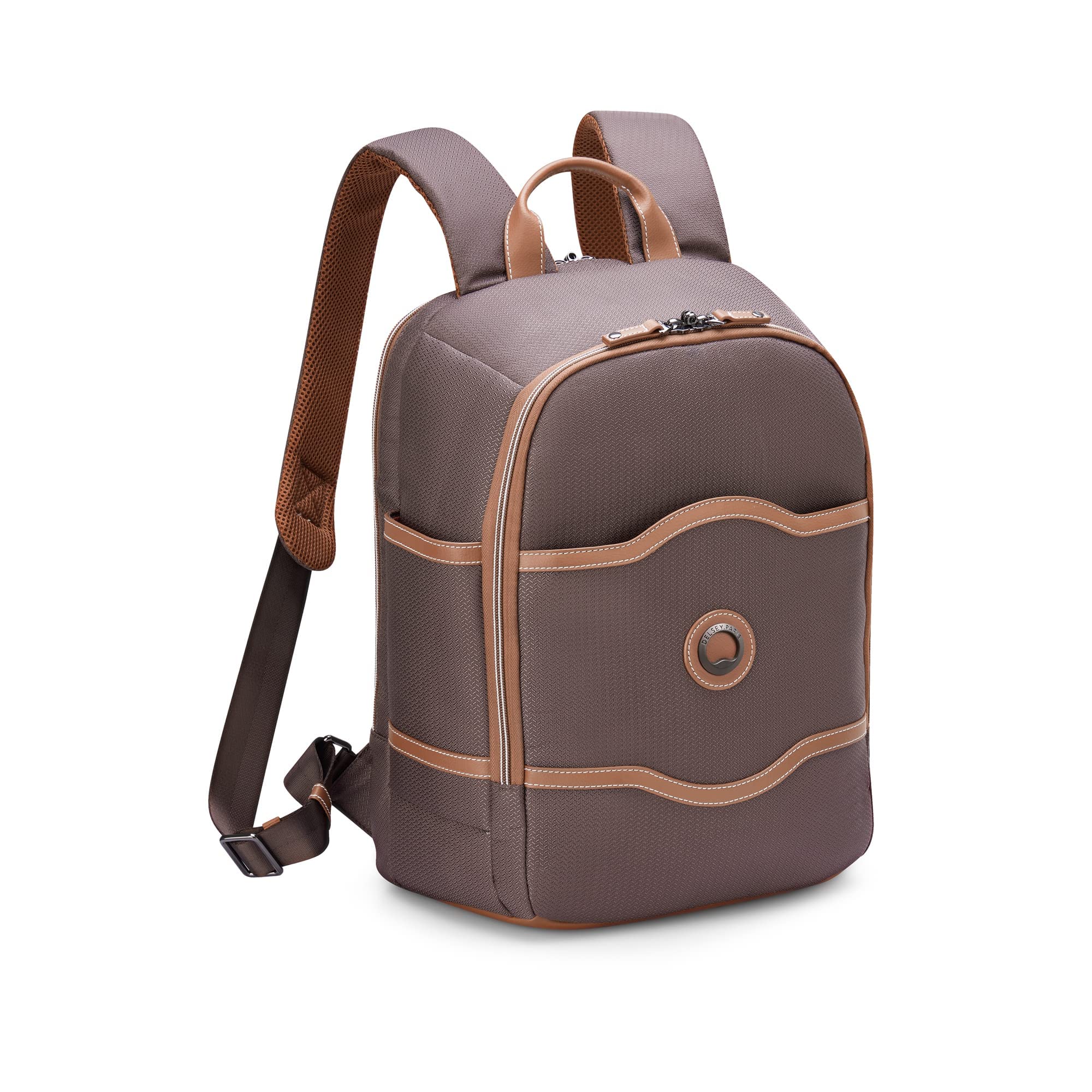 Delsey Paris Chatelet 2.0 Travel Laptop Backpack for Men & Women - 15.6 Inch Laptop Compartment, Water-Resistant, Business & College Backpack - Perfect for Commuting, Air Travel & Daily Use (Chocolate Brown)