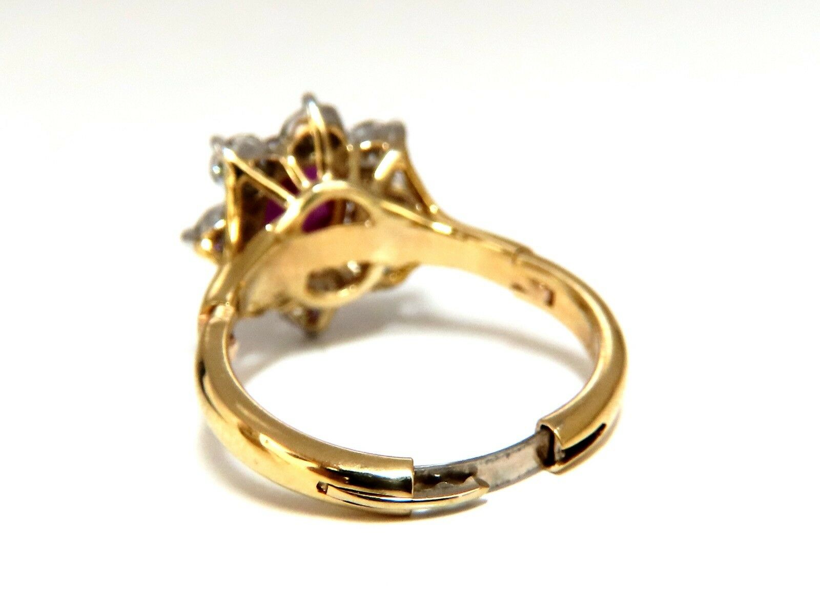 GIA Certified 3.20ct Natural No Heat Ruby Diamond Ring 14K Gold - Elegant Engagement, Anniversary & Special Occasion Jewelry Gift for Women