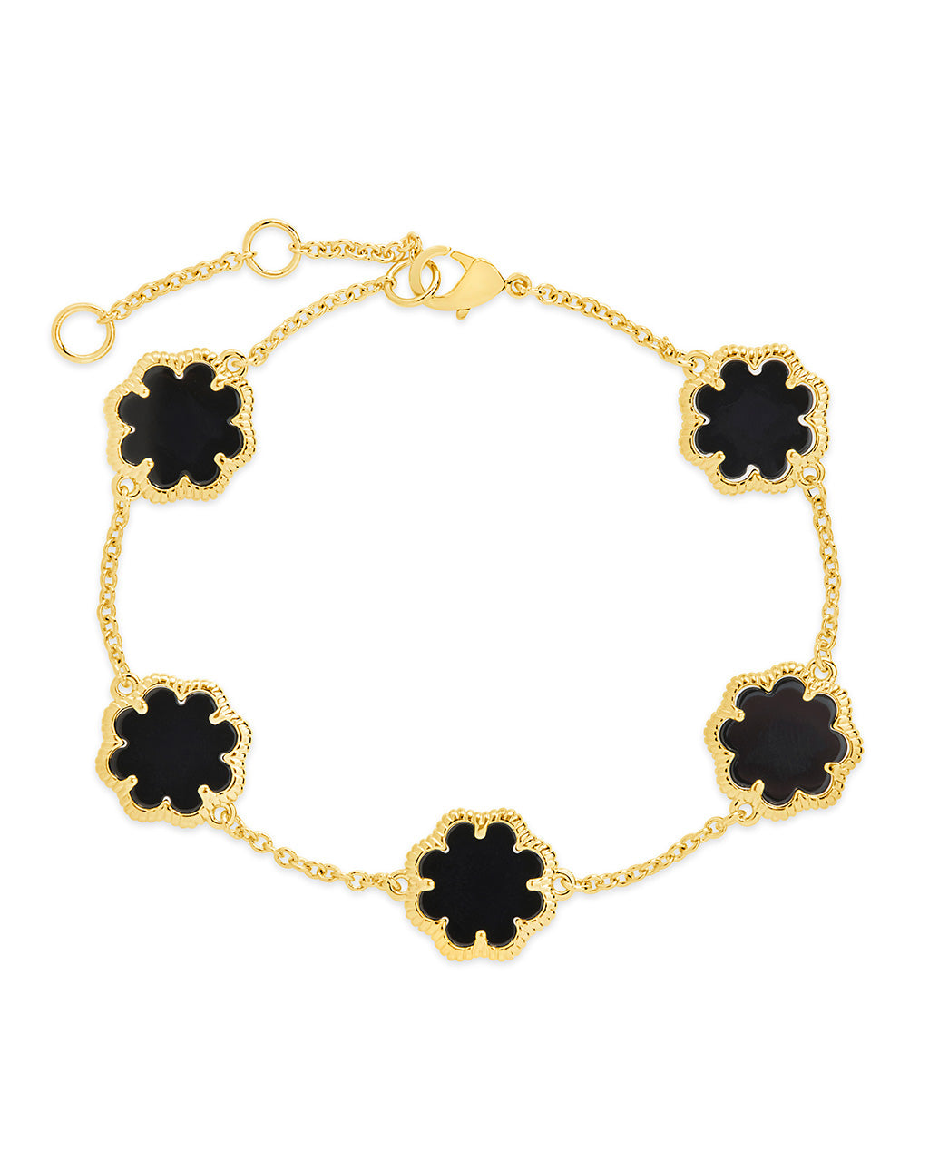 Rose Petal Station Bracelet for Women - Dainty Floral Charm Adjustable Bangle for Everyday Wear, Gift for Her, Wedding, Anniversary & Special Occasions