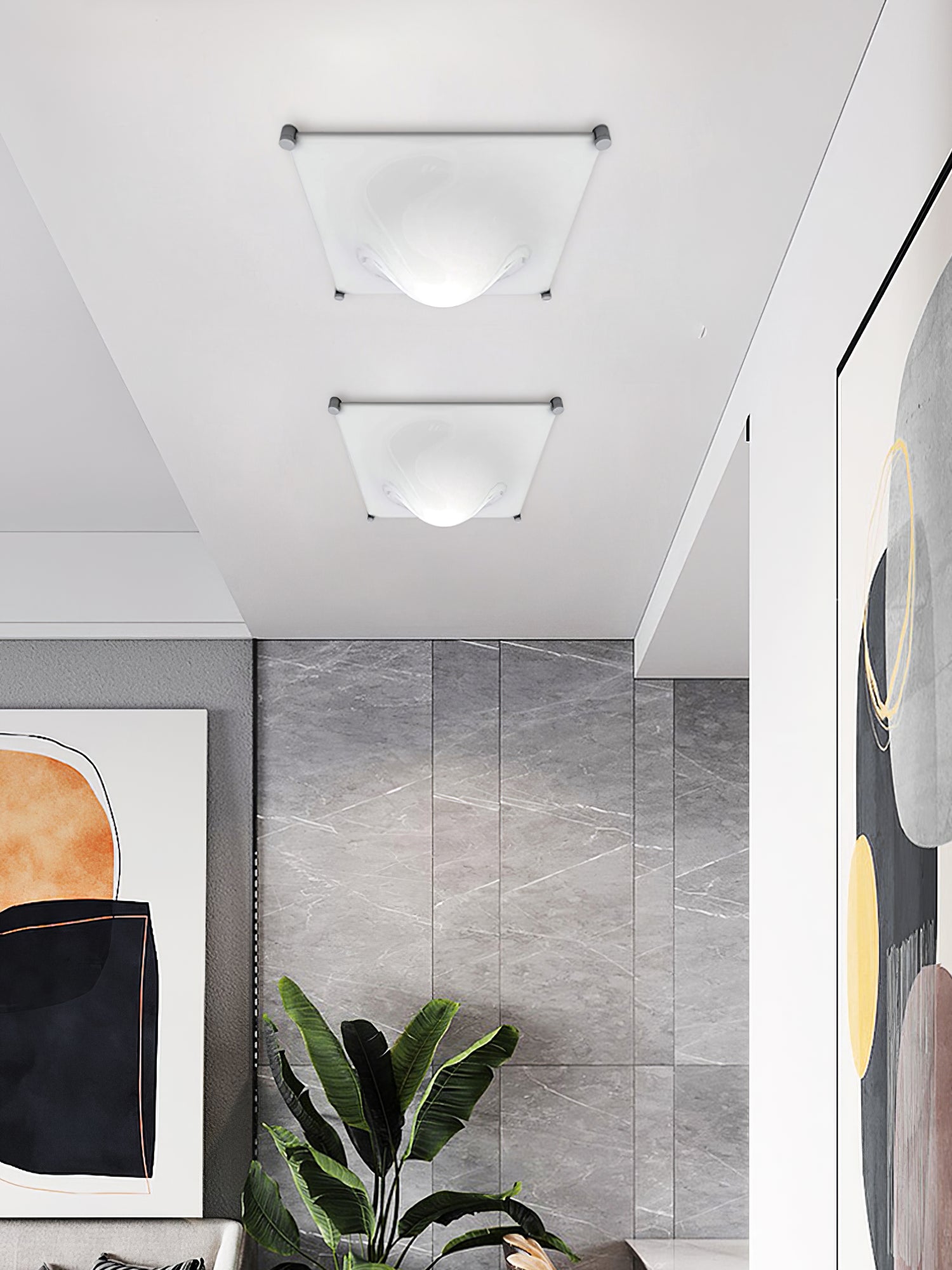 Bolla Modern Ceiling Light Fixture - Energy Efficient LED Lighting for Living Room, Bedroom & Kitchen - Dimmable Bright White Light - Easy Installation Home Decor