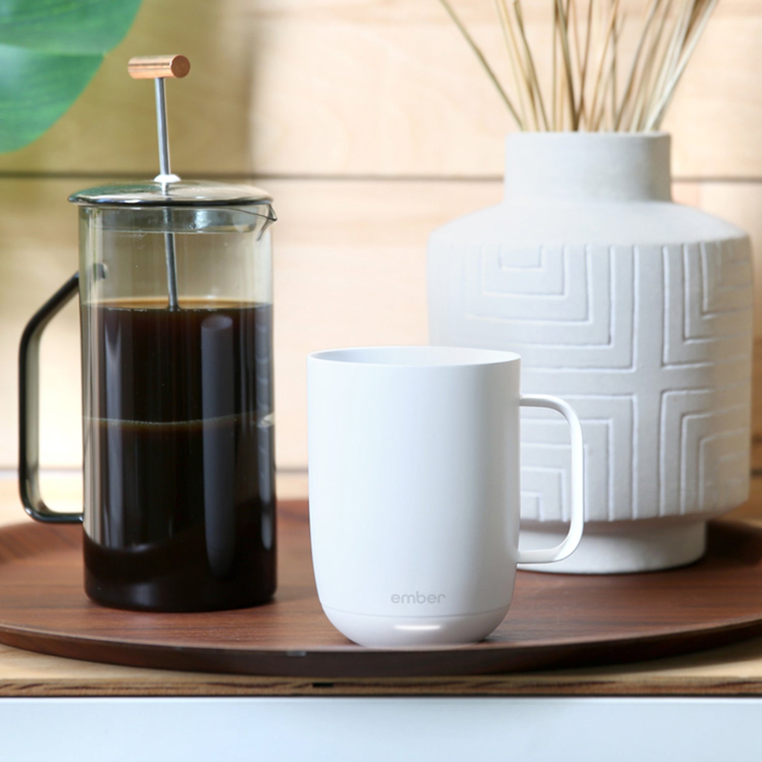 Ember Mug 2 Smart Temperature Control Travel Mug - 14 oz Stainless Steel Coffee Cup with App Control, Perfect for Office, Commuting & Gifting - White