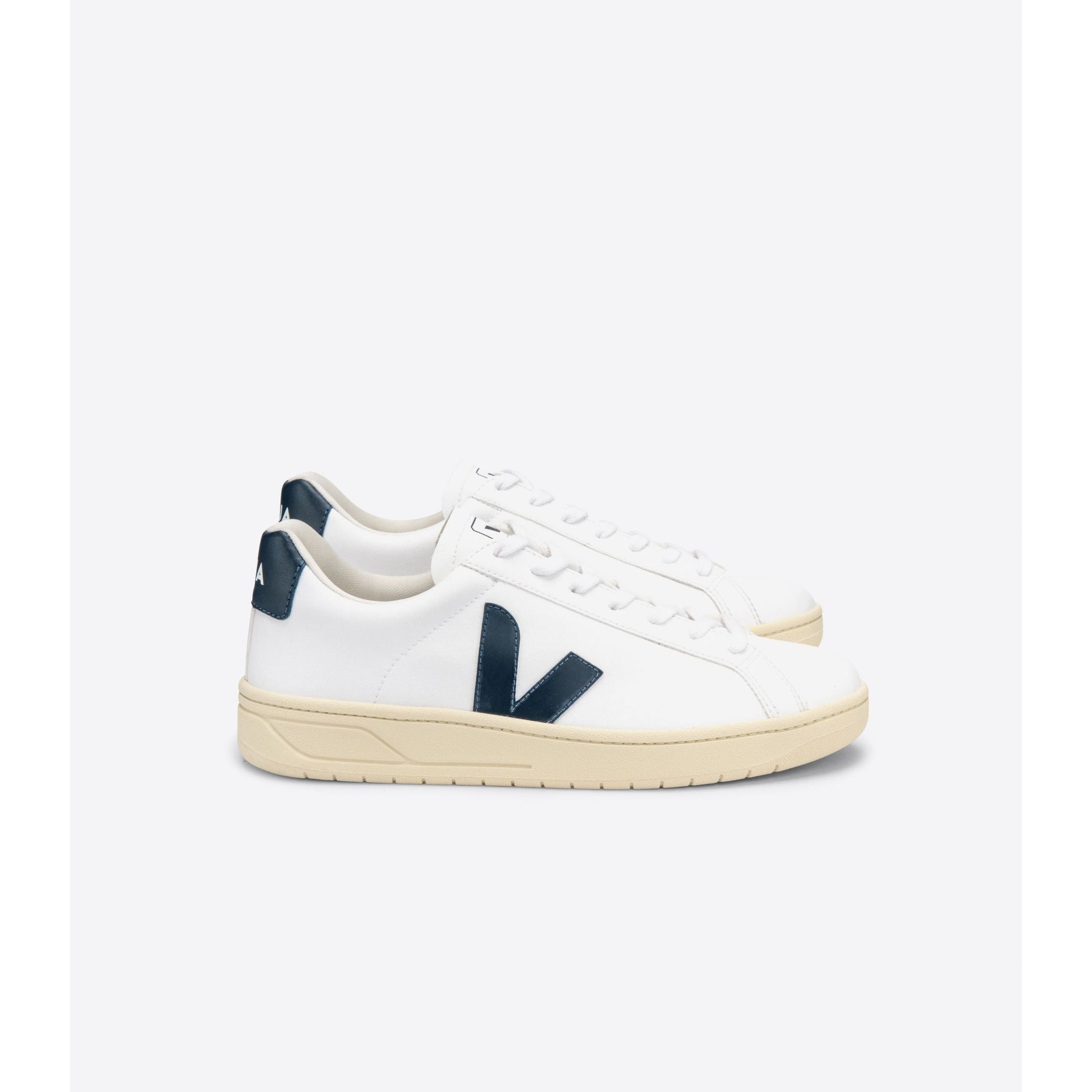 Veja Men's Urca CWL Sneakers - White Nautico Butter Vegan Leather Shoes | Eco-Friendly Casual & Streetwear Fashion for Everyday Wear