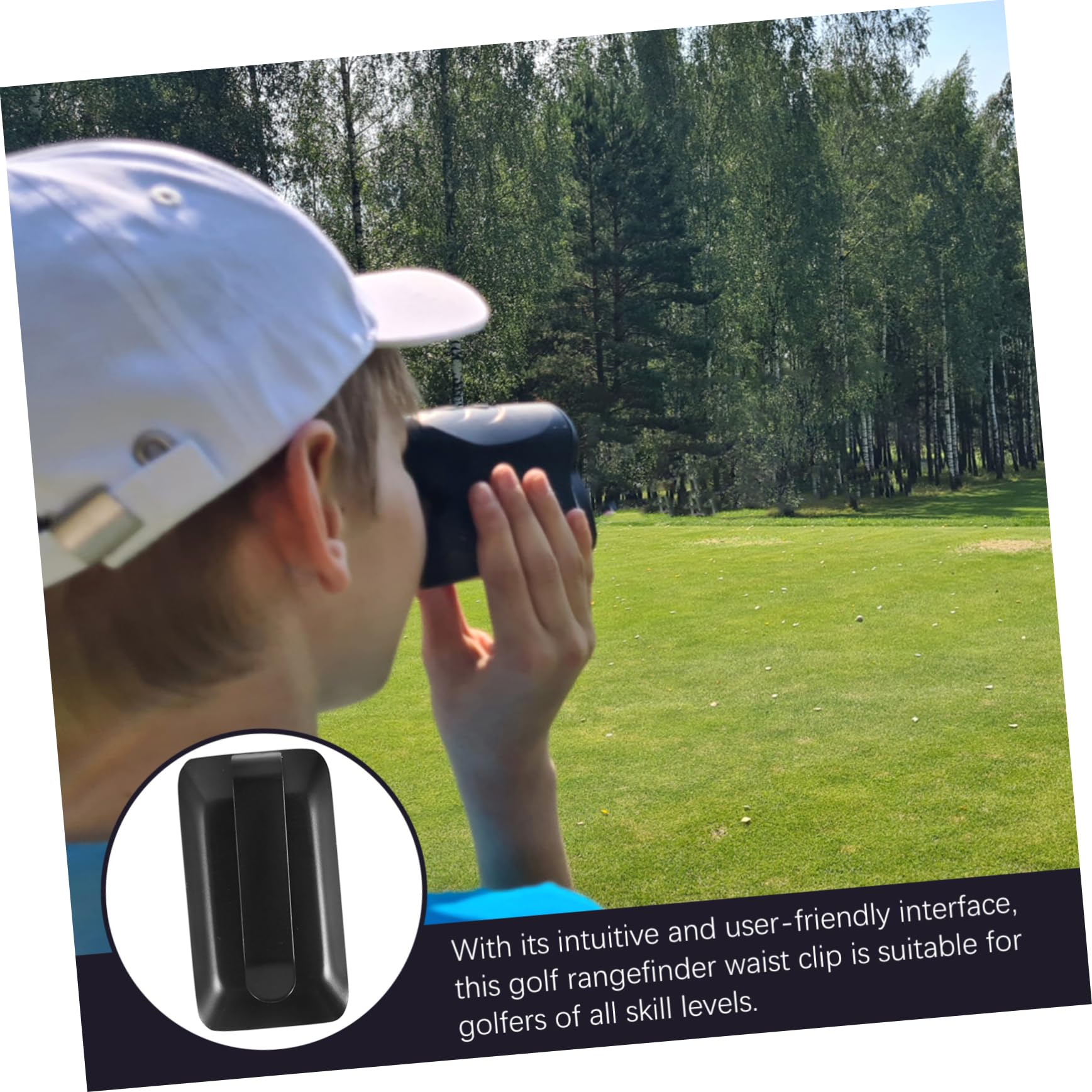 BESPORTBLE 4-Pack Golf Rangefinder Waist Clip - Durable Range Finder Accessory Holder with Secure Clamp - Perfect for Golfers & Hunting Enthusiasts