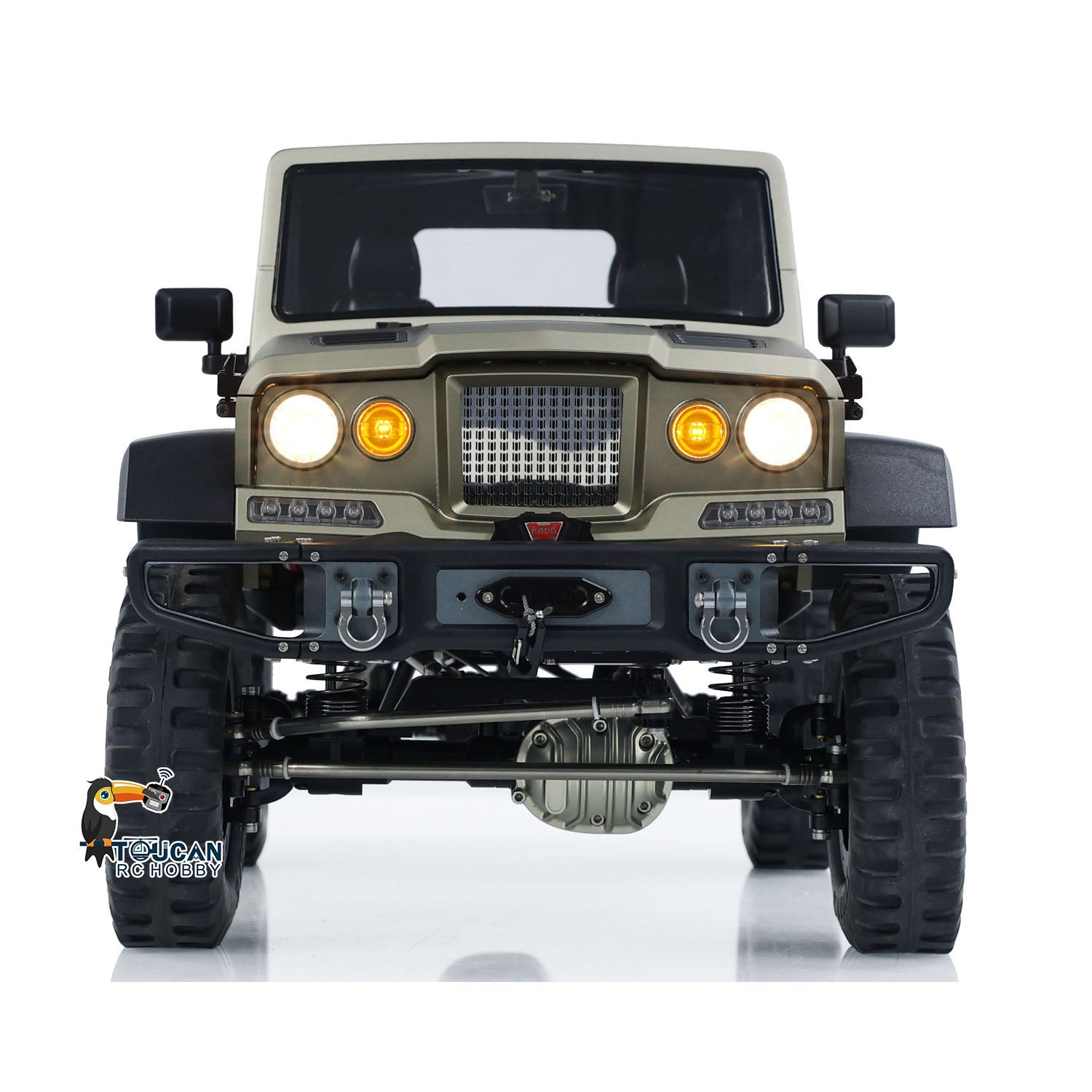 1/10 TW715 RTR RC Off-Road Metal Crawler Truck - Remote Control Climbing Vehicle with Realistic Sounds, LED Lights, Smoke & Winch - DIY Parts & Model for Adults - Perfect for Rock Crawling, Trail Adventures & Off-Road Enthusiasts