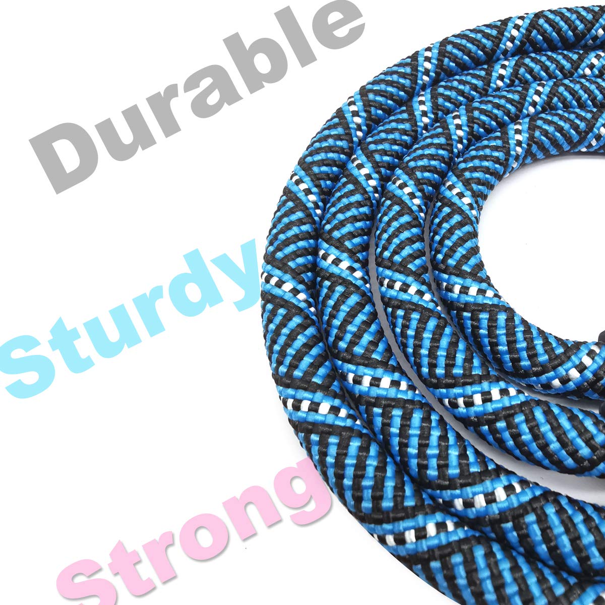 Dual Dog Leash Coupler for 2 Dogs - Tangle-Free 360° Swivel Tandem Leash with Strong Dual Lead - Adjustable for Large, Medium & Small Dogs (33 Inch, Blue) - Perfect for Walking, Training & Outdoor Adventures