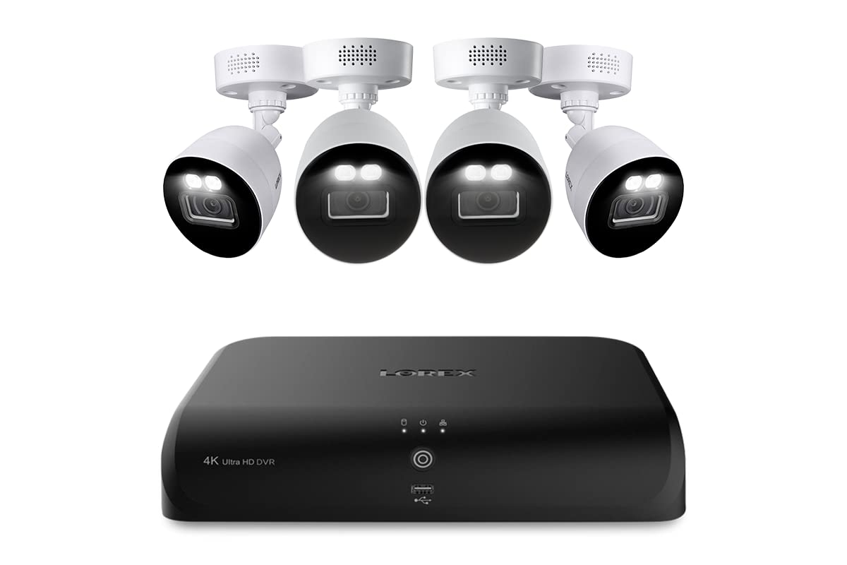 Lorex Fusion 4K 8MP 12 Camera Security System (8 Wired + 4 Wi-Fi) with 2TB DVR & 4 Indoor/Outdoor Bullet Cameras - Active Deterrence, Color Night Vision, 108° Wide Angle, IP67 Weatherproof - Ideal for Home & Business Surveillance