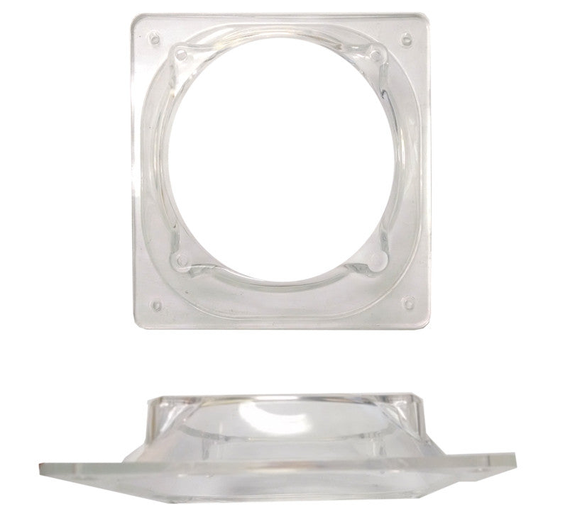 80mm to 120mm PC Fan Adapter - Clear Translucent Plastic for Computer Case Cooling & Custom PC Builds - Perfect for Gaming Rigs, Workstations & DIY Projects