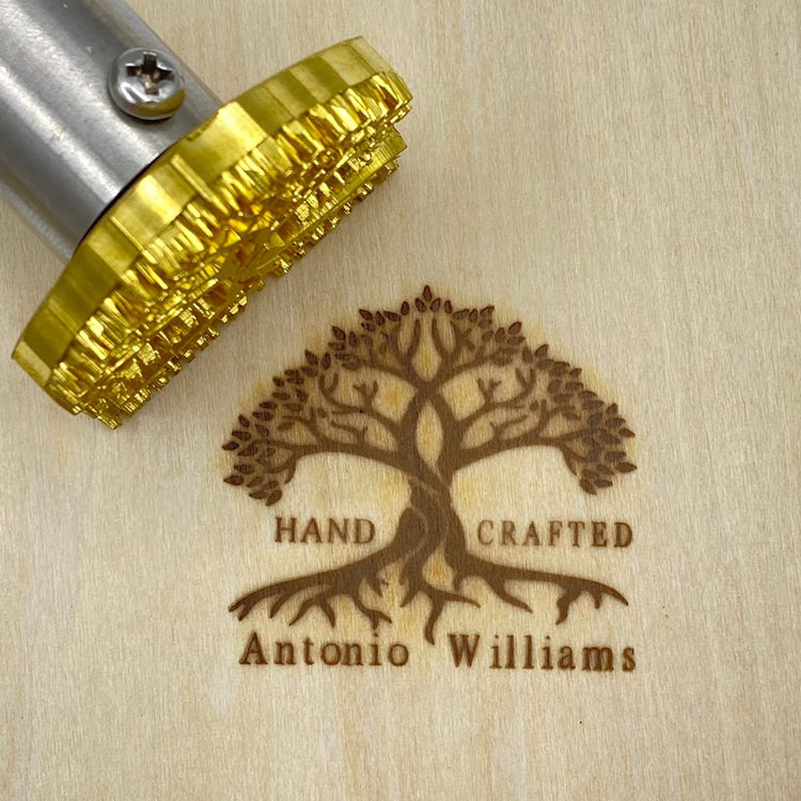 Custom Wood Branding Iron with Personalized Logo - 2