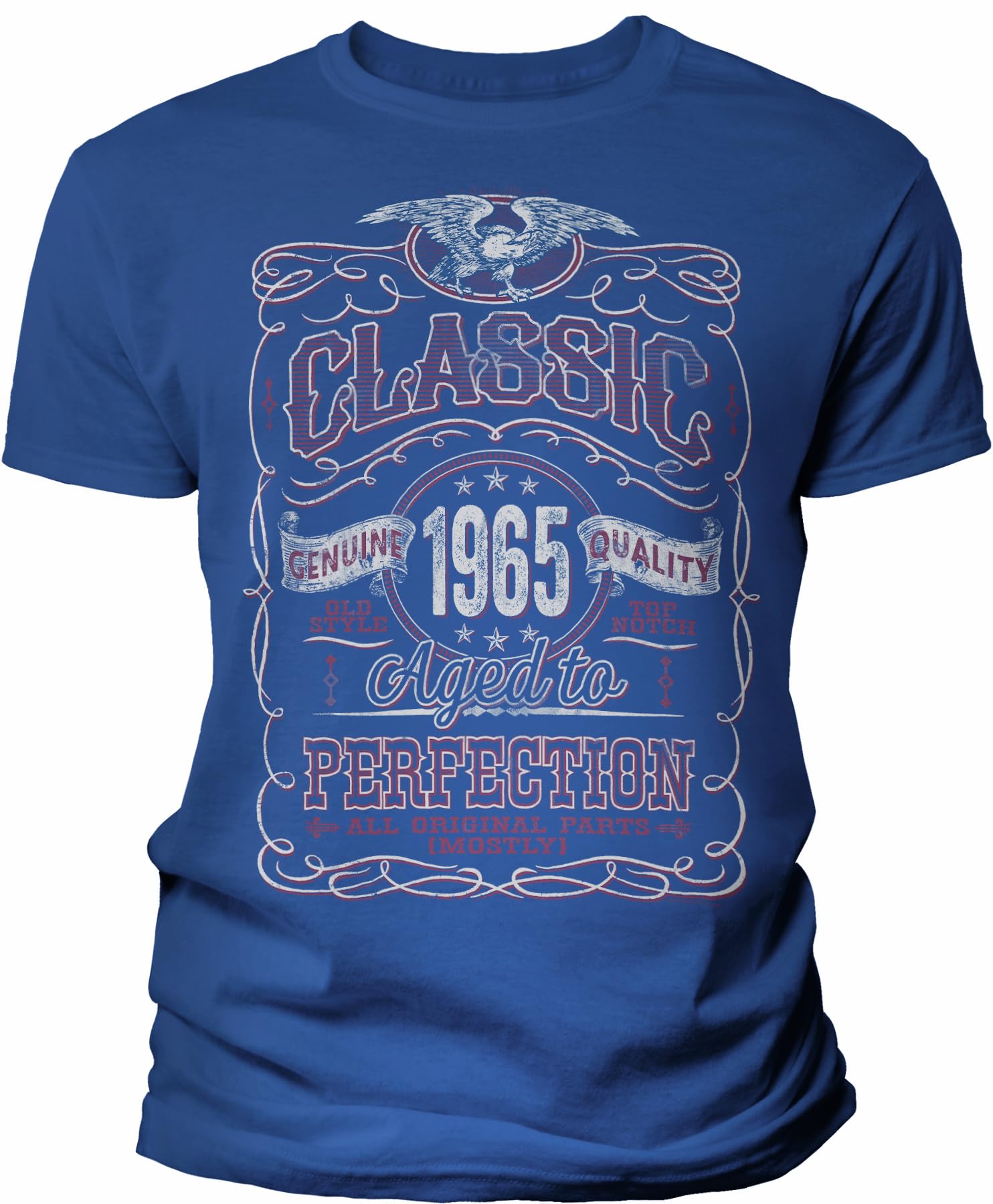 Vintage 1965 Classic 60th Birthday Gift T-Shirt for Men - Perfect 60 Years Old Birthday Present - Great for Parties, Celebrations & Milestone Gifts