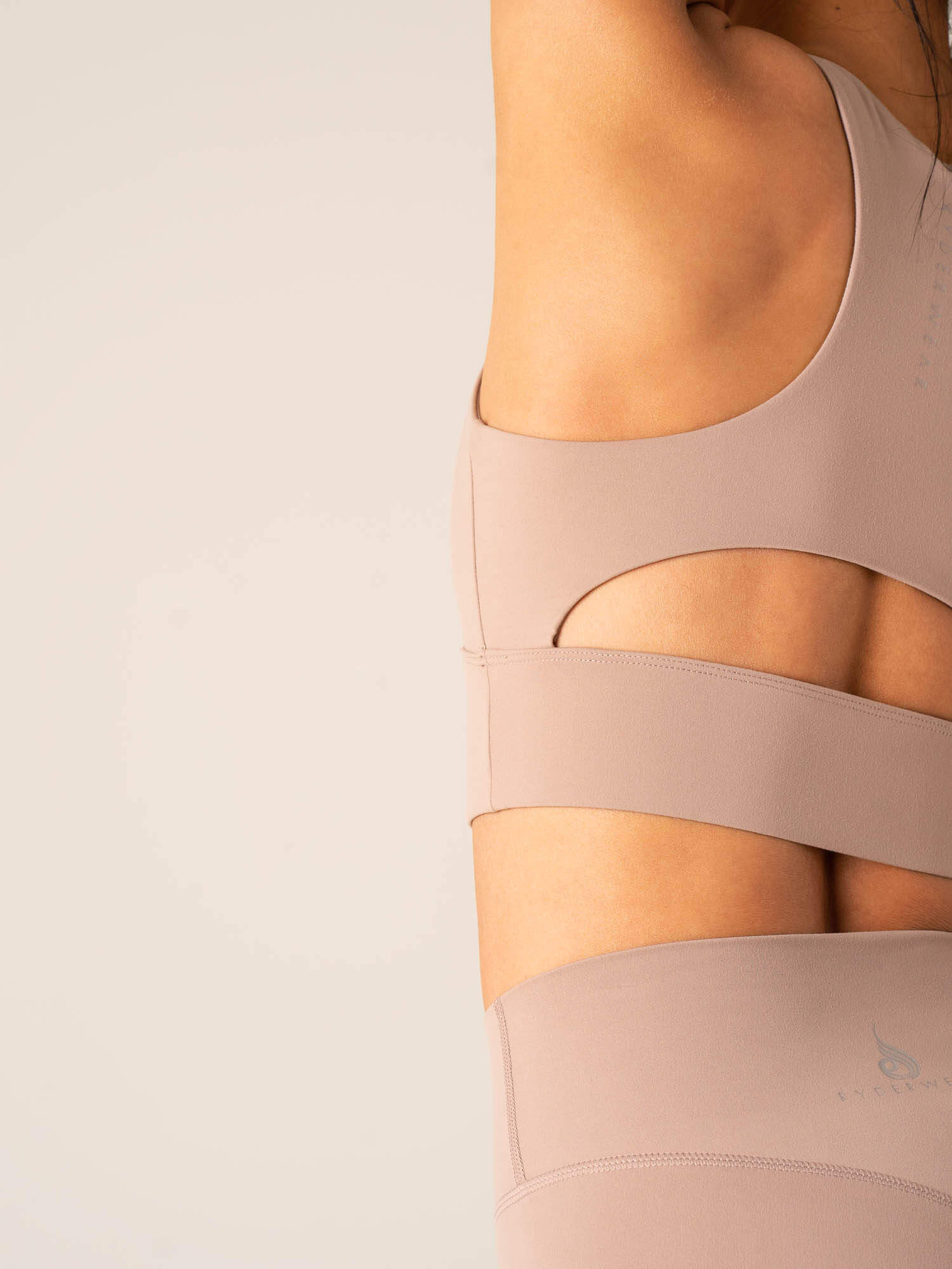 NKD Arch Sports Bra for Women - High Impact Support, Breathable & Comfortable Workout Top for Running, Yoga & Gym - Taupe