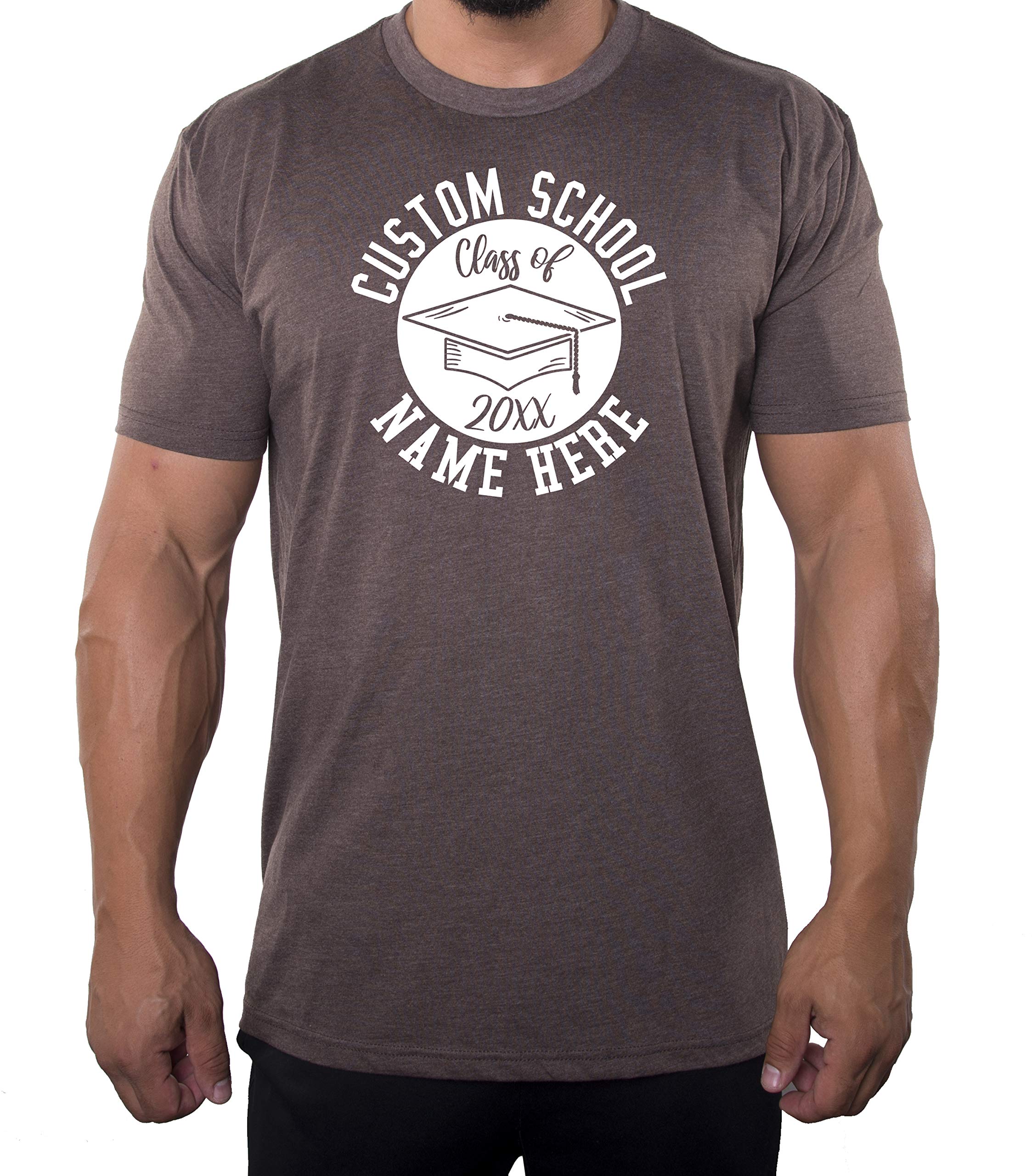 Custom Graduation T-Shirts for Seniors - Personalized Class of 2024 Shirts with School & Cap Design - Perfect for Senior Week, Graduation Ceremonies & Alumni Events