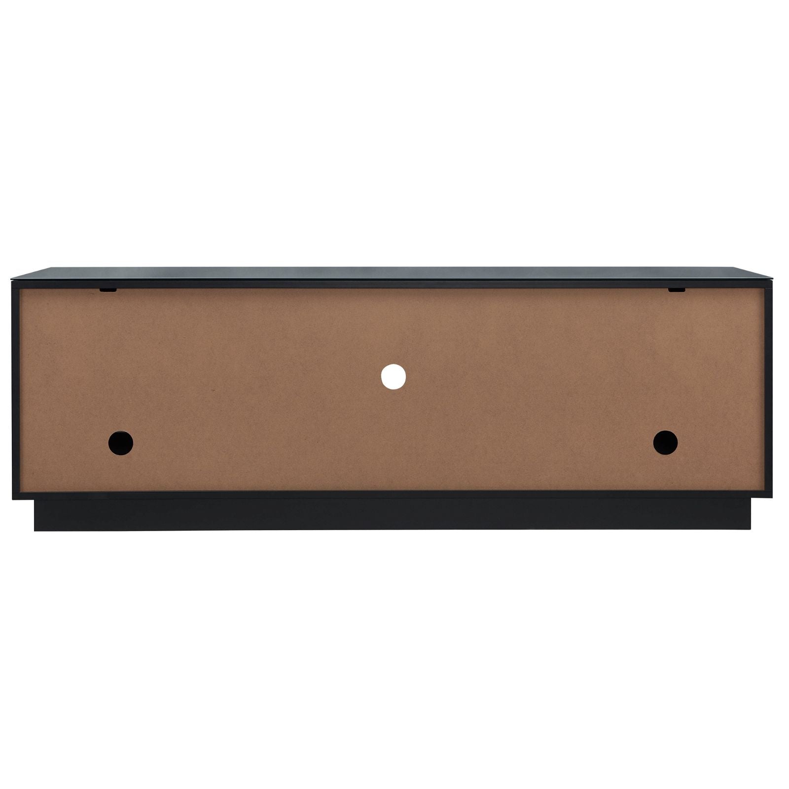 TITAN 1800 Modern TV Stand Entertainment Center - Black Media Console with Storage for Living Room, Bedroom & Home Theater