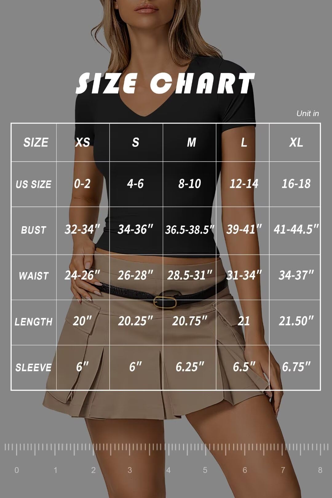 Vertvie Women's Sexy V-Neck Double-Lined Slim Fit T-Shirt - Y2K Tight Basic Tee for Women, Short Sleeve Going Out Crop Top | Perfect for Clubbing, Date Night & Summer Outfits