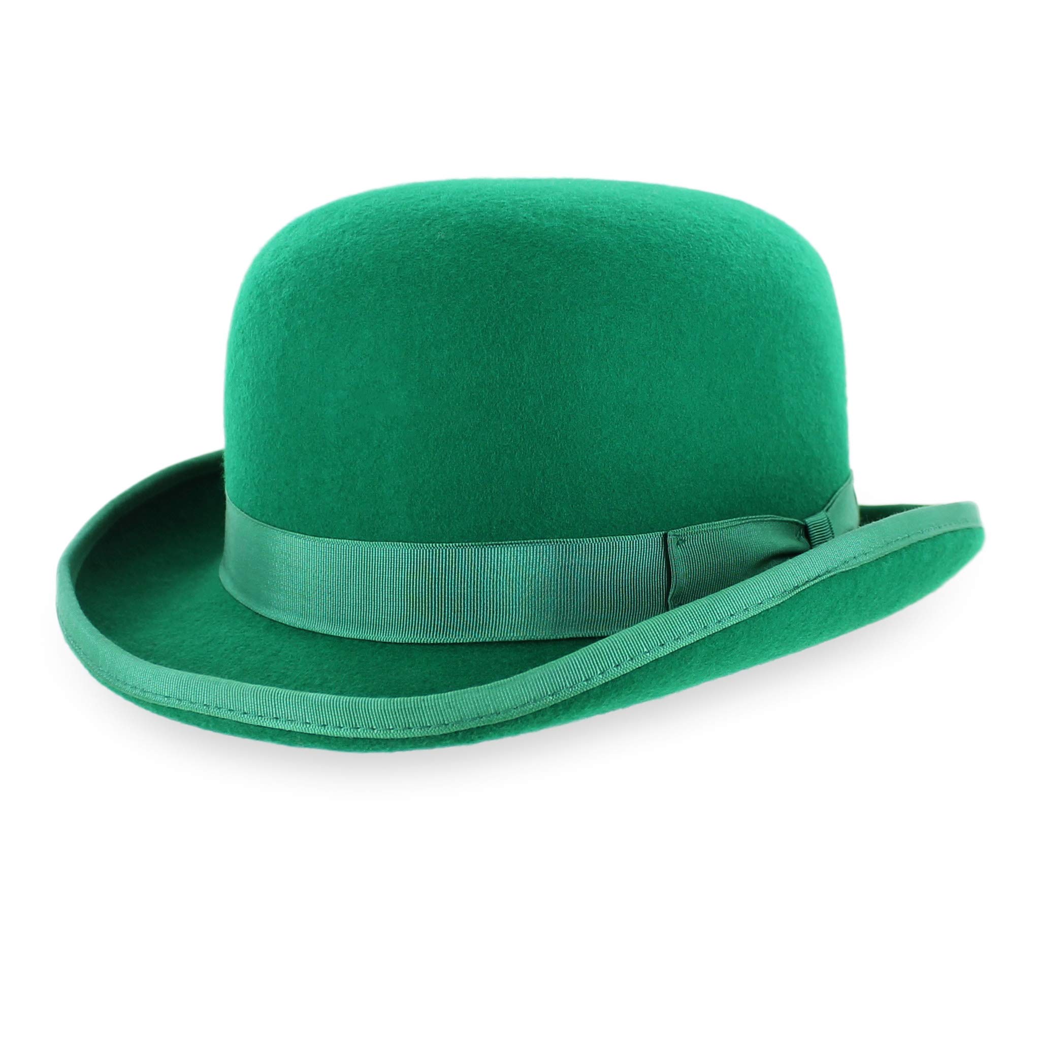 Irish Green Derby Hat with Feather - Stylish for Parties & Events