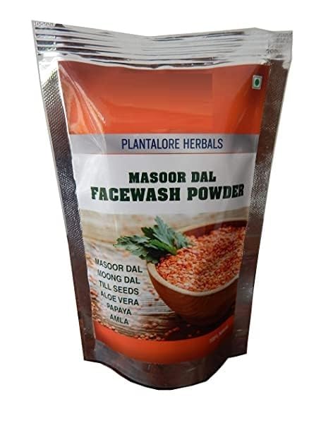 RJ Masoor Dal Moisturizing Face Wash Powder - 100gm | Natural Exfoliating & Brightening Facial Cleanser for Glowing Skin | Perfect for Daily Skincare & Spa Treatments