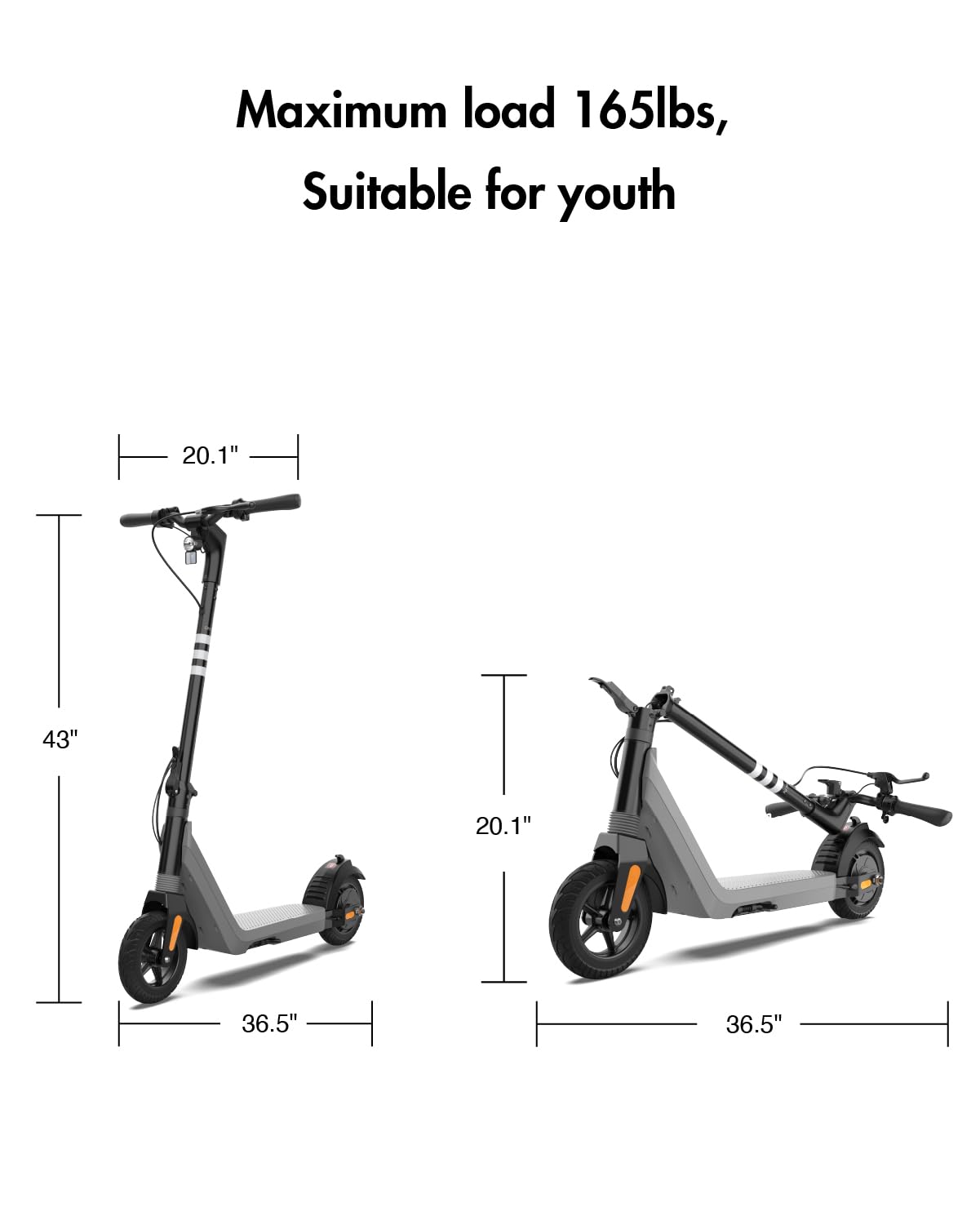OKAI Zippy Electric Scooter for Adults - 500W Motor, 15.5 Mile Range & 15 MPH Speed, Foldable Lightweight Commuter Scooter with Solid Tires, UL Certified - Perfect for Urban Commuting, Campus Travel & Last-Mile Transportation