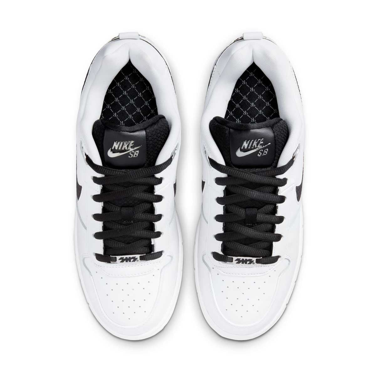 Nike SB Paul Rodriguez Air Zoom Low QS Skateboarding Shoes - White & Black | Comfortable & Durable for Street Skating, Casual Wear & Sneaker Collectors
