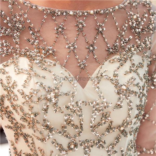 Sparkly Sequin Long Sleeve Mermaid Prom Dress for Evening Party & Formal Events - Elegant Homecoming, Quinceañera, and Special Occasion Gown (Style 12047)