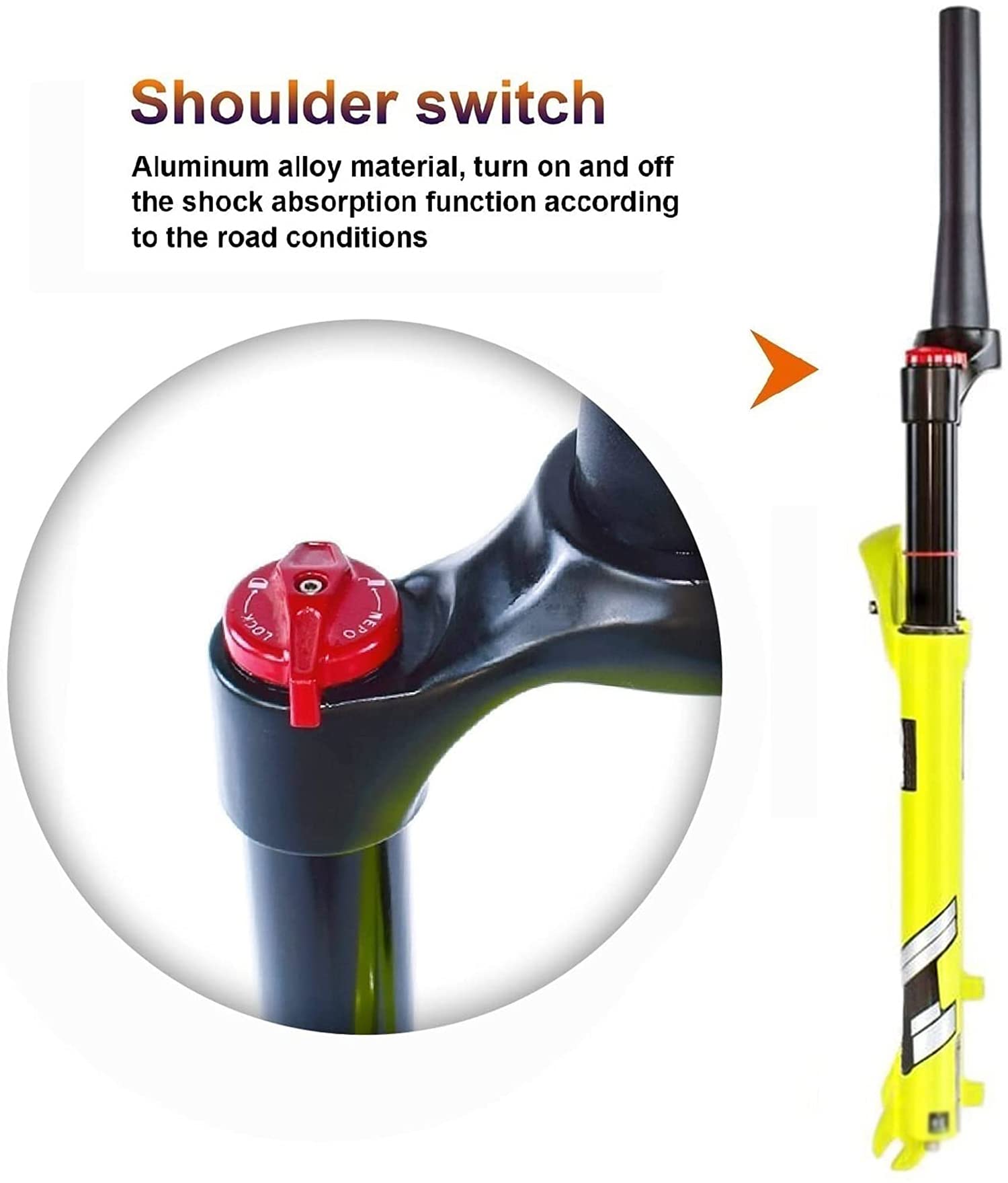 Ultralight MTB Air Suspension Forks 26/27.5/29 Inch 140mm Travel - Remote Lockout & Rebound Adjust - Straight/Tapered QR 9mm - Disc Brake Compatible - Perfect for Trail Riding, Downhill & Mountain Biking Adventures