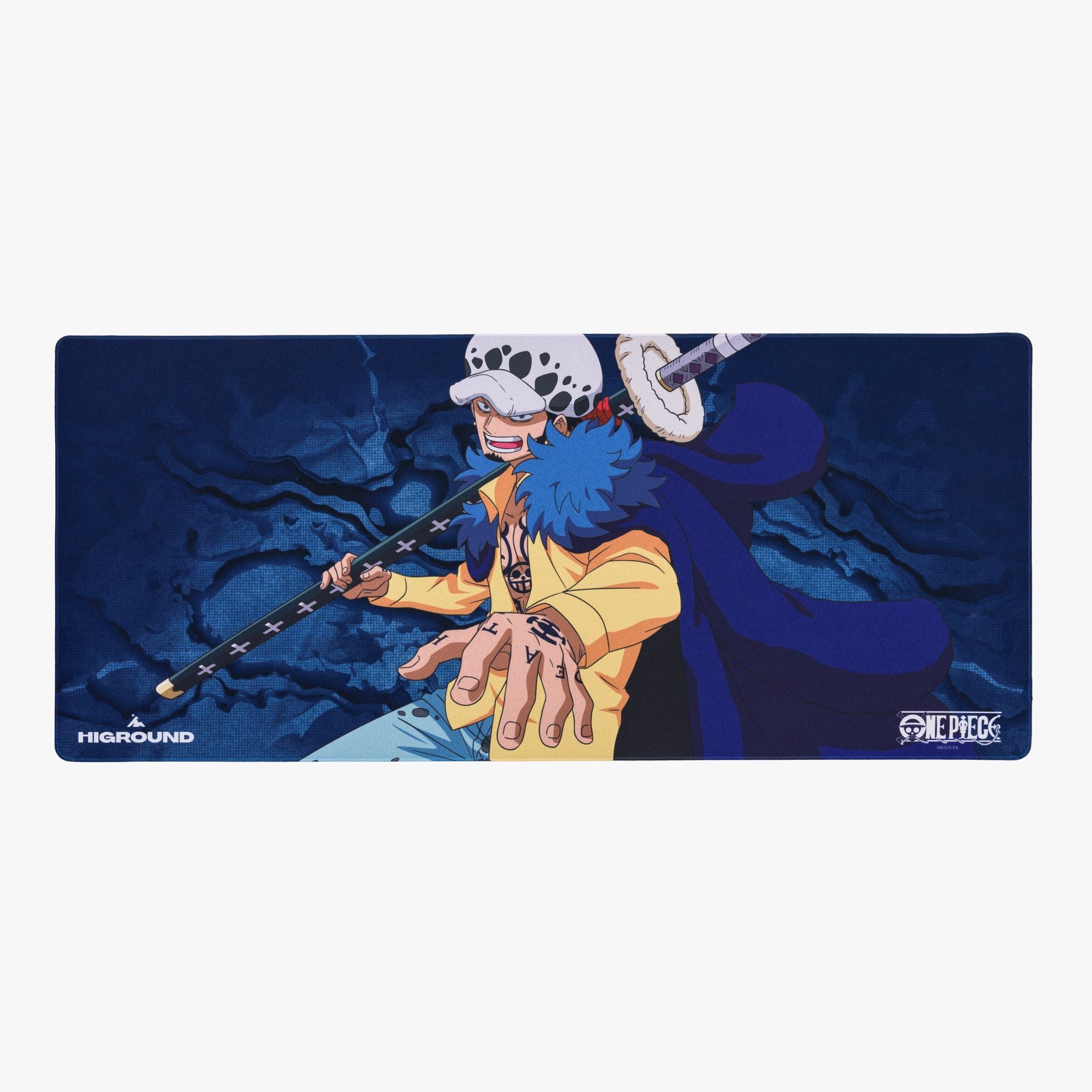 One Piece x HG Large Mousepad - Trafalgar Law Anime Gaming Mouse Pad - Non-Slip Rubber Base for PC & Laptop - Perfect for Gaming, Office, and Home Use