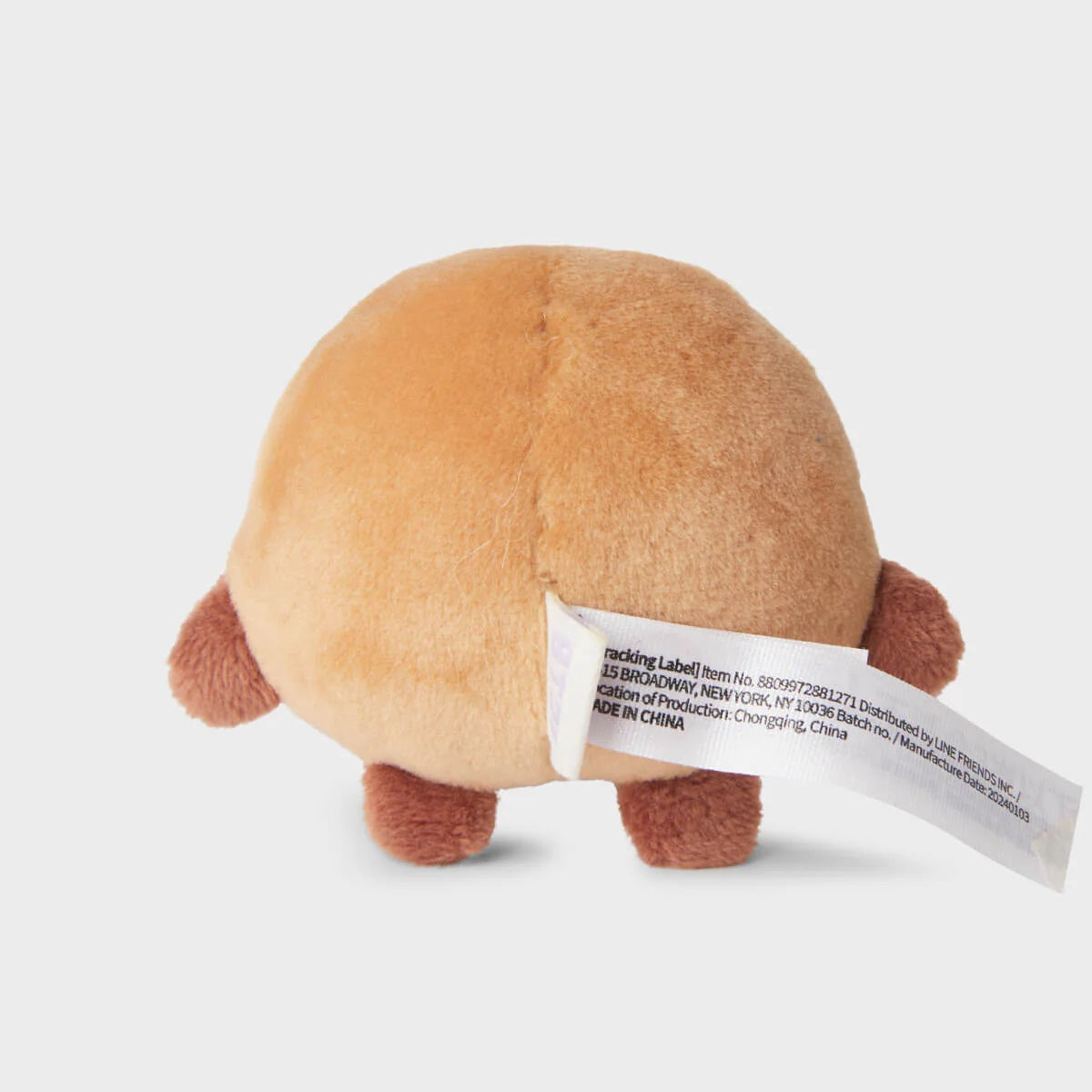 BT21 Mini BIG & TINY Edition Shooky Plush Doll - Cute Collectible Luggage Strap Accessory for BTS Fans, Travel & Home Decor