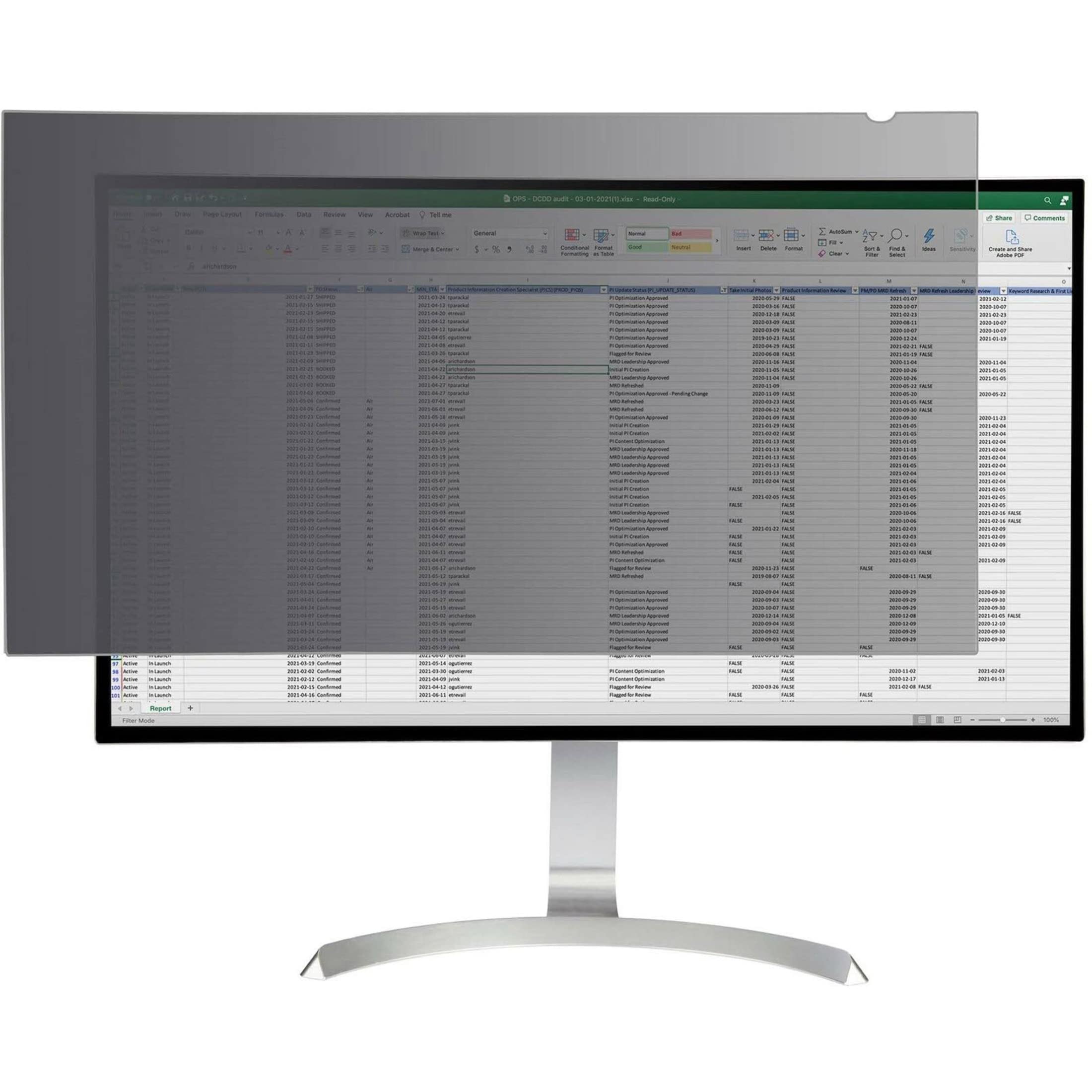 StarTech.com 32 Inch Monitor Privacy Screen - Anti-Glare Computer Screen Filter with Blue Light Reduction - 16:9 Widescreen Security Protector (Matte/Glossy, +/-30° Viewing Angle, TAA Compliant) - Perfect for Office Workstations & Home Desktops