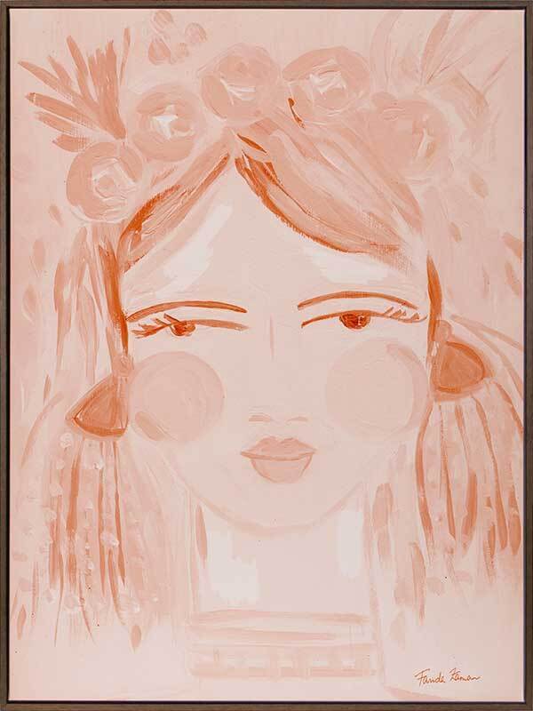 Expressive Peach Canvas Art Print - Vibrant Wall Decor for Living Room, Bedroom & Office - Perfect for Home & Office Decor