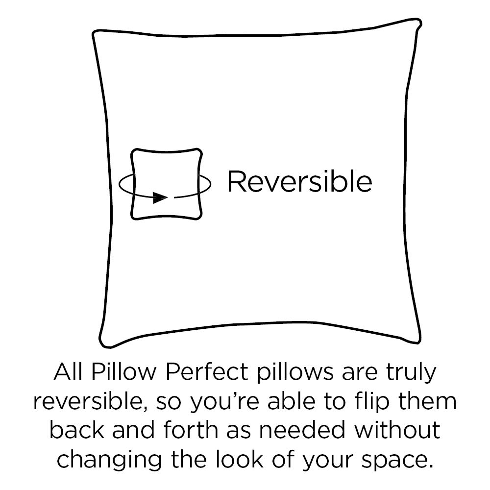Pillow Perfect Black Polka Dot Square Corner Seat Cushions - 18.5