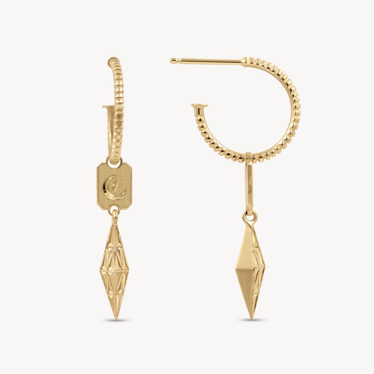 Luna Drop Earrings for Women - Elegant Dangle Earrings with Crystal Stones | Perfect for Weddings, Parties & Evening Events