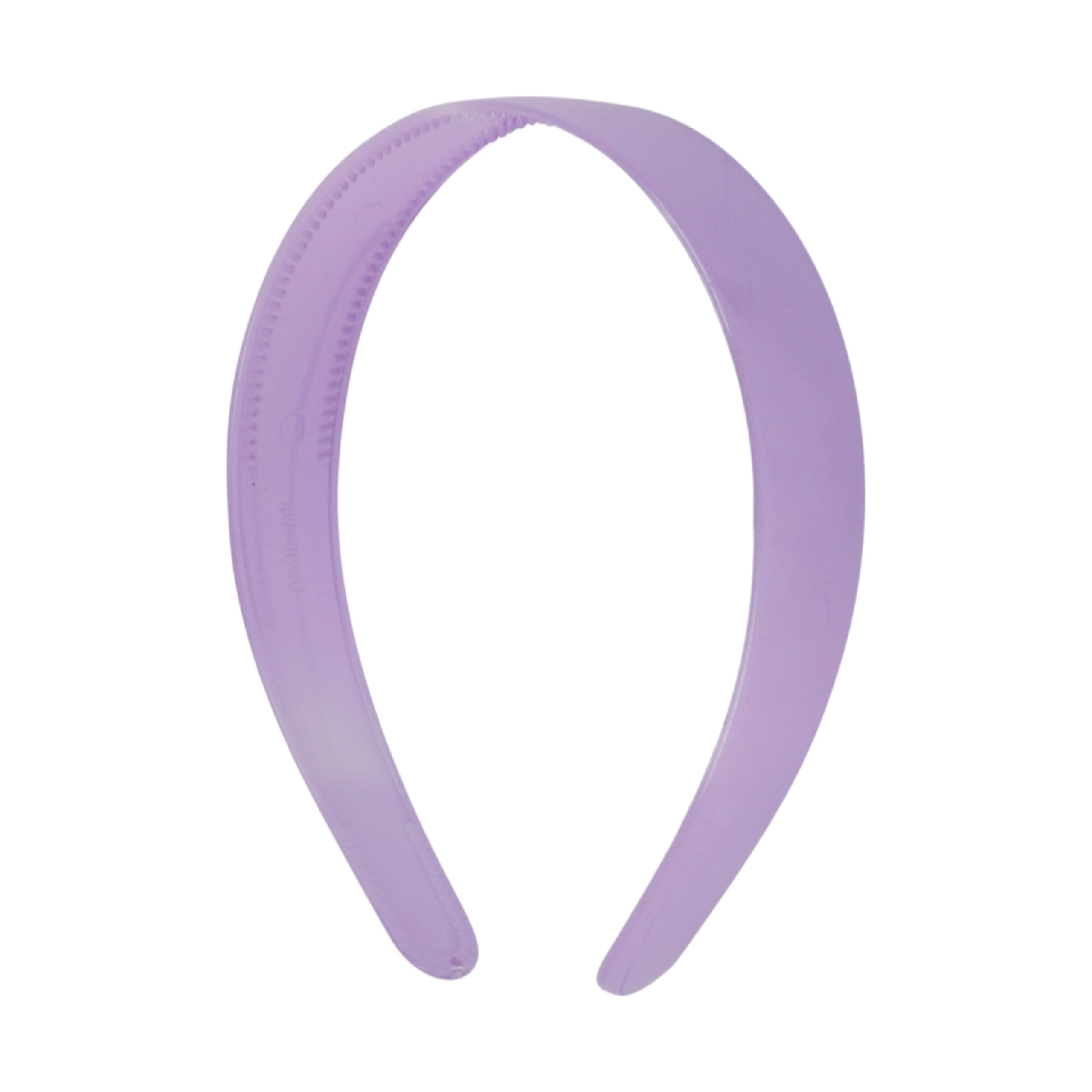 Motique Lavender 1-Inch Plastic Hard Headband with Teeth for Women & Girls - Perfect for Workouts, Yoga, and Everyday Hair Styling