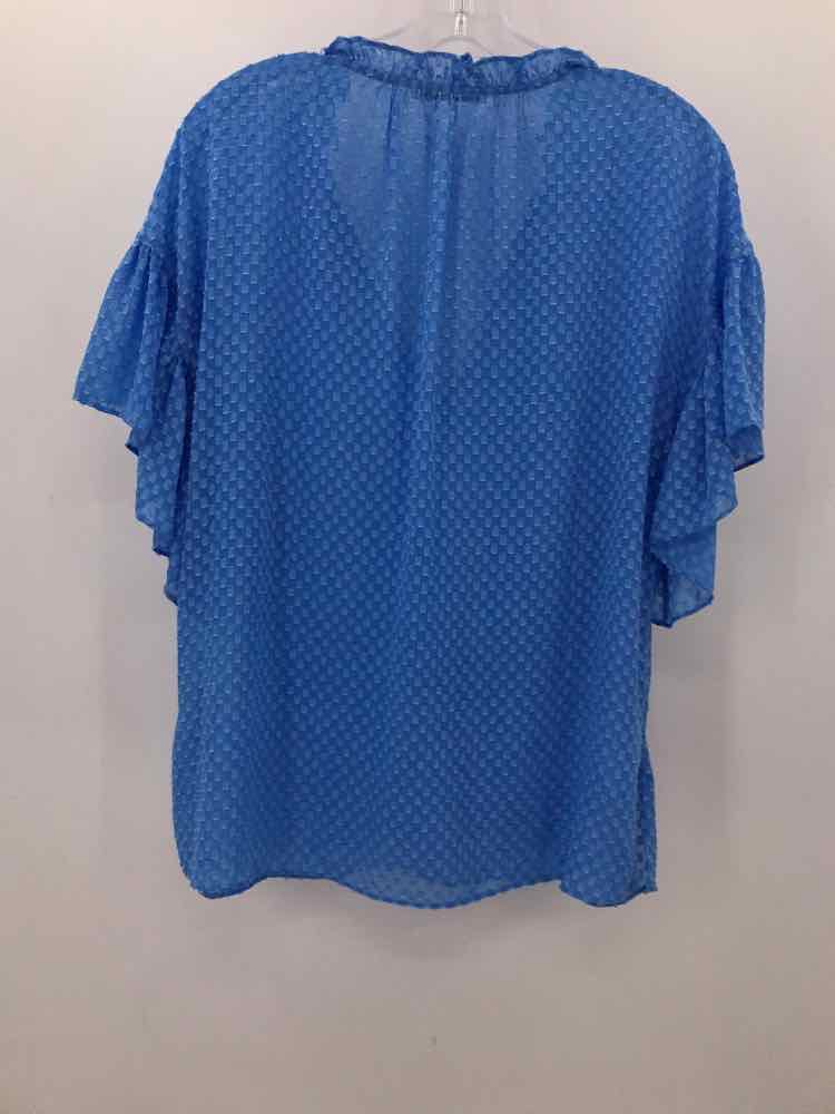 Alice + Olivia Blue Blouse Size Medium - Pre-Owned Women's Top for Casual Wear & Office Outfits