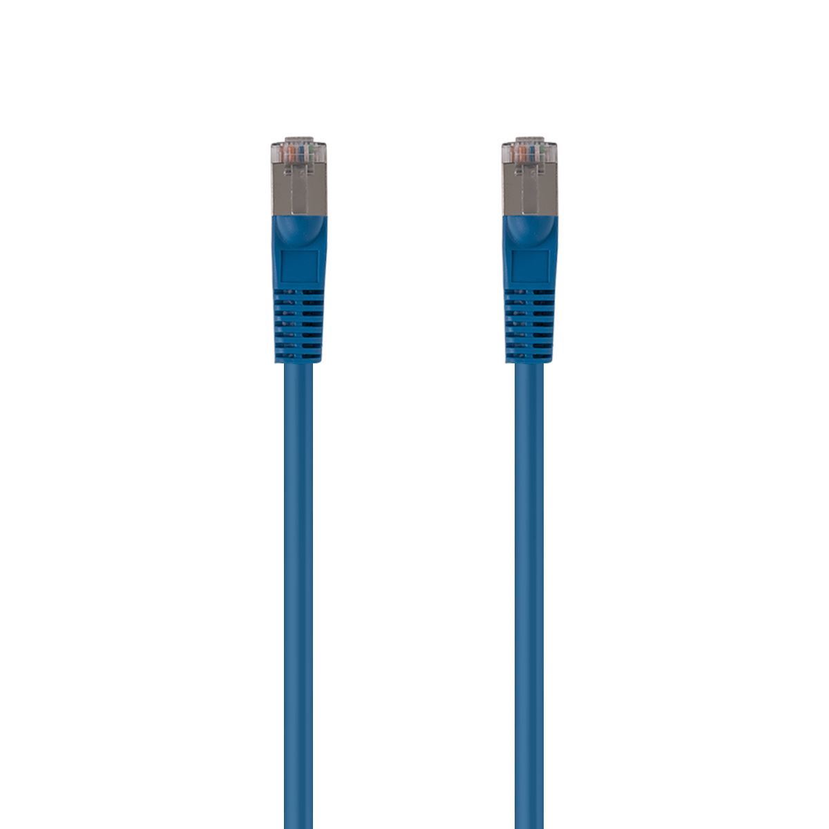 0.75m Cat6A S/FTP Blue Slimline Shielded 10G Ethernet Cable - 26AWG High-Speed Patch Cord for Gaming, Streaming & Office Networks