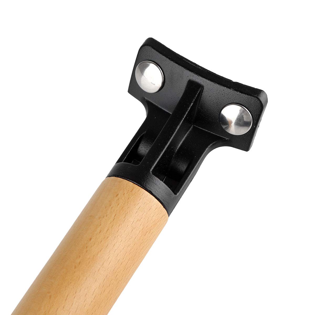 Heat-Resistant Wooden Replacement Pot Handle - Non-Slip Long Handle Grip for Wok, Frying Pan & Saucepan - Durable Kitchen Cookware Accessory (Wood Color) - Perfect for Sauteing, Stir-Frying & Grilling