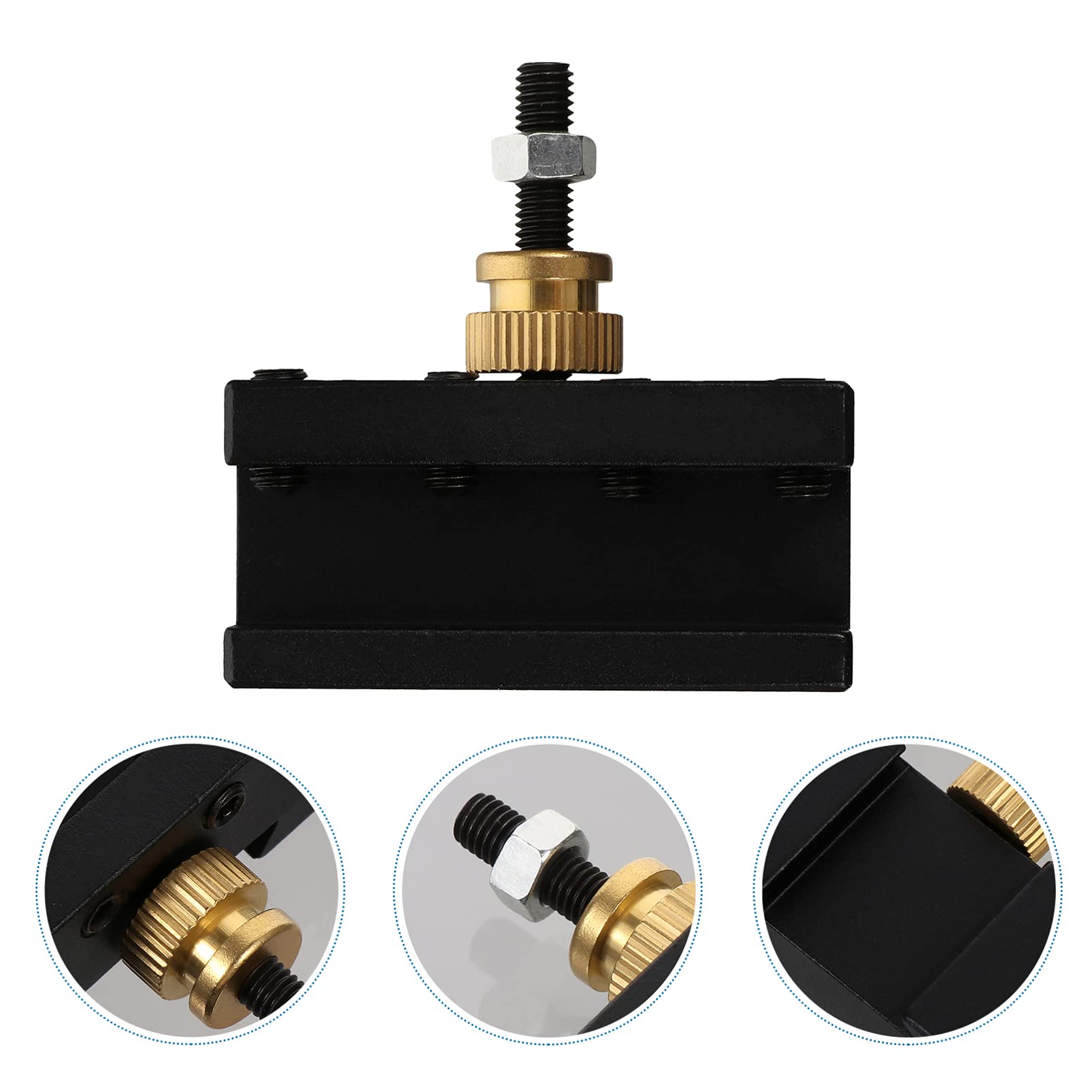 Lathe Tool Holder Kit - High Precision Lathe Cutter Holder with Tool Post Clamp for Metalworking & Woodturning | Perfect for DIY Projects & Professional Machining