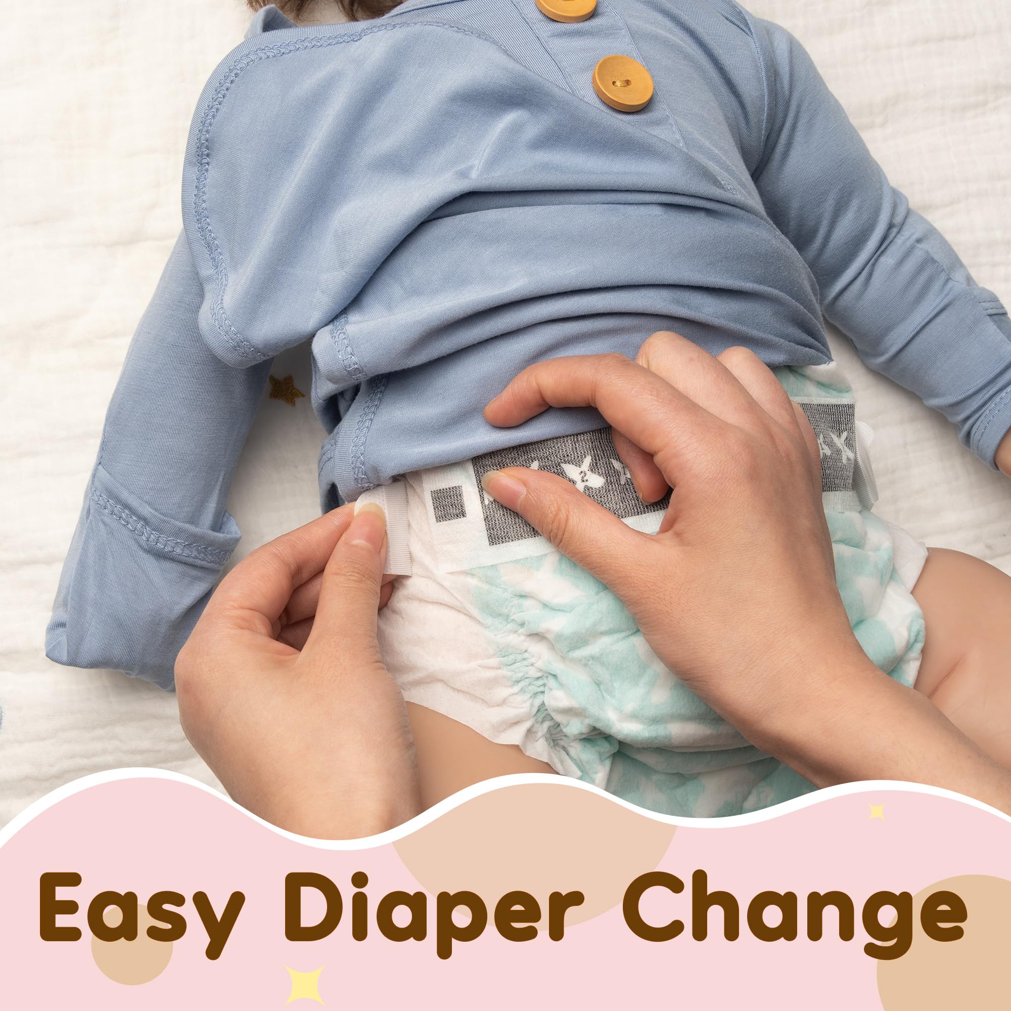 Soft Baby Knot Gown 0-3M - Newborn Sleepers with Mittens & Name Tag for Announcement Photos