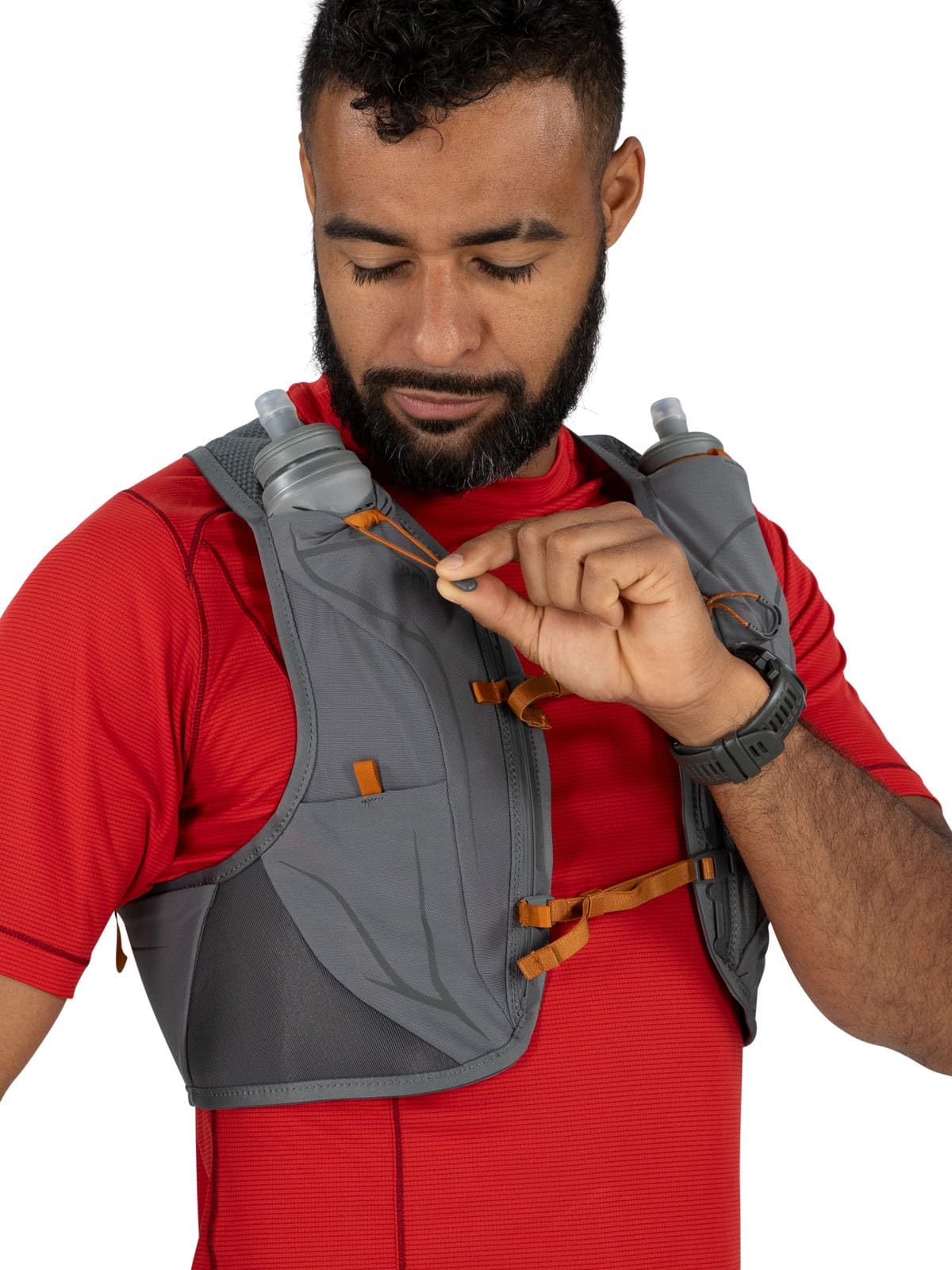 Osprey Duro LT Men's Running Hydration Vest with Hydraulics Soft Flasks - Lightweight Trail Running Pack for Marathon, Hiking & Outdoor Adventures
